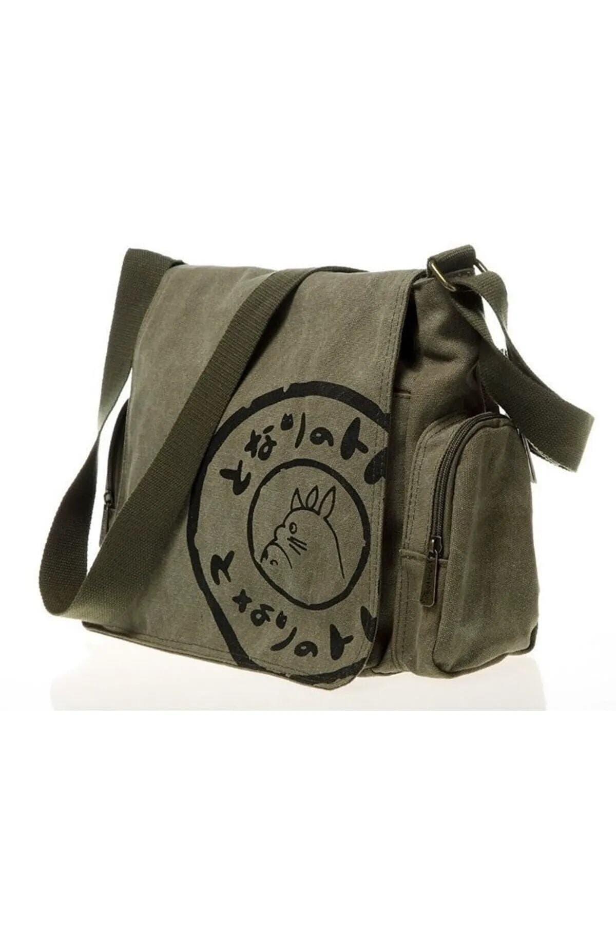 کیف پستچی Touz خاکی با طرح Totoro مدل Ellevanahakitotoro02 کیف پستچی Touz خاکی با طرح Totoro مدل Ellevanahakitotoro02