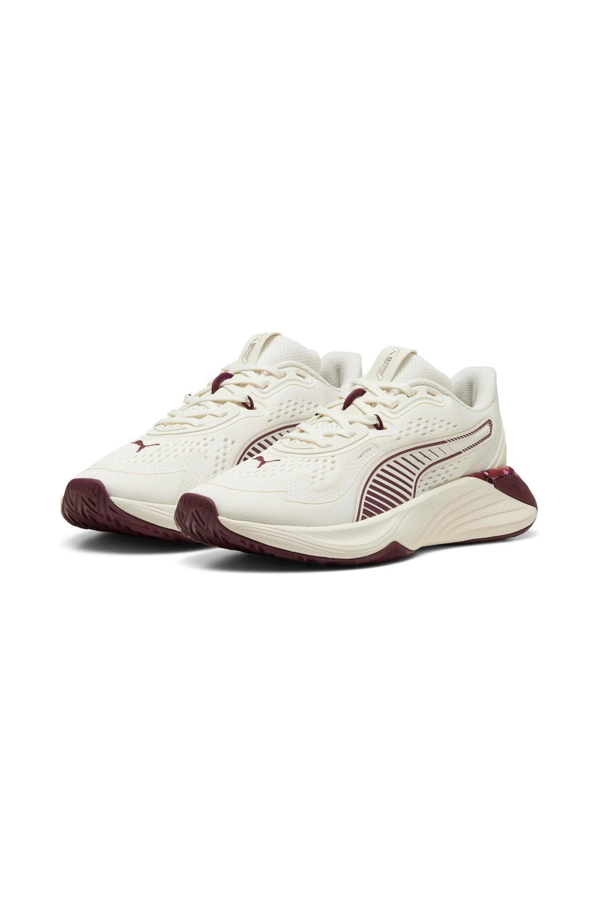 کفش ورزشی زنانه Puma گلدار کرم مدل 311739 PWR Hybrid TR کفش ورزشی زنانه Puma گلدار کرم مدل 311739 PWR Hybrid TR