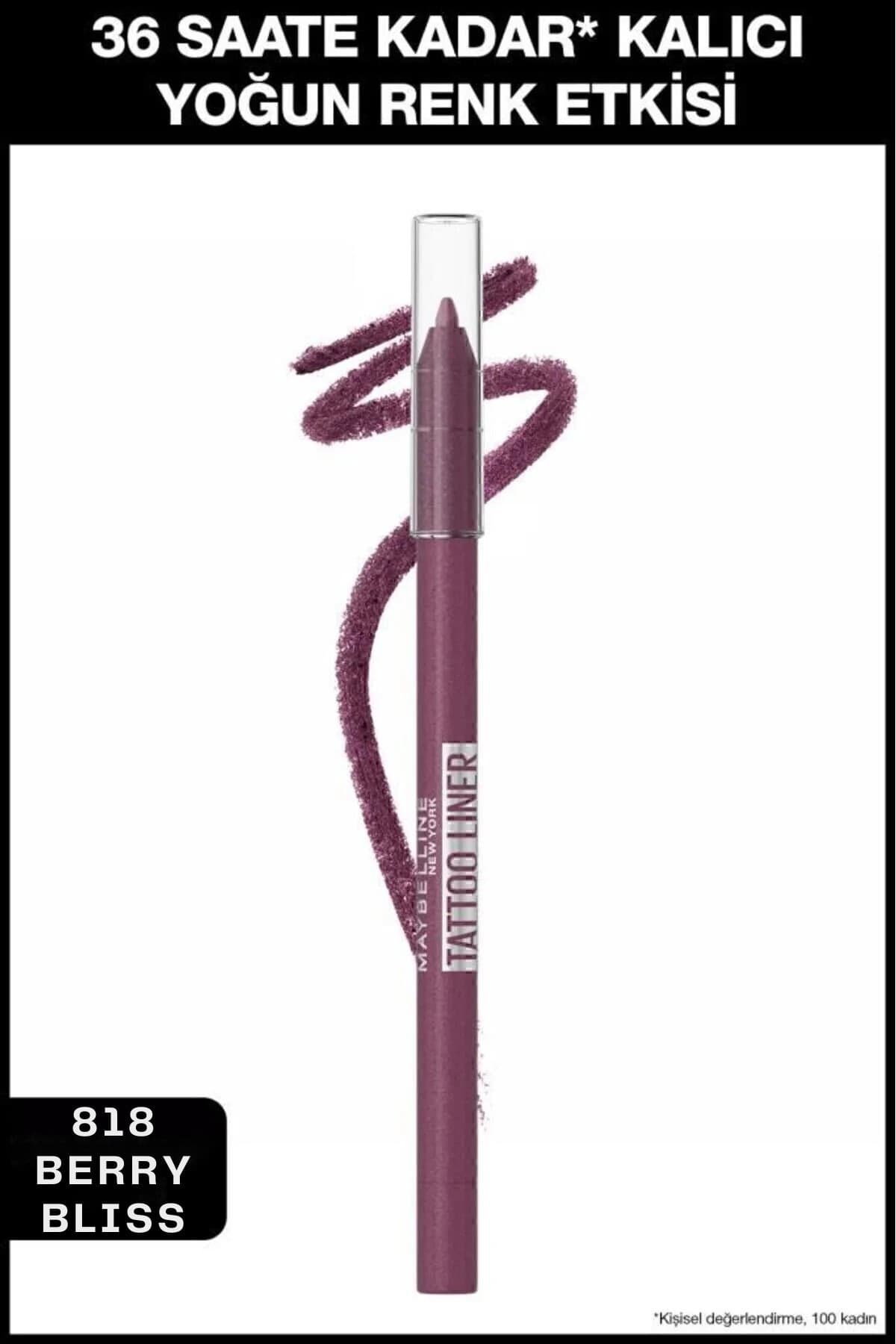 مداد چشم ژلی قهوهای Maybelline New York Tattoo Liner مدل 911 Smooth Walnut مداد چشم ژلی قهوهای Maybelline New York Tattoo Liner مدل 911 Smooth Walnut