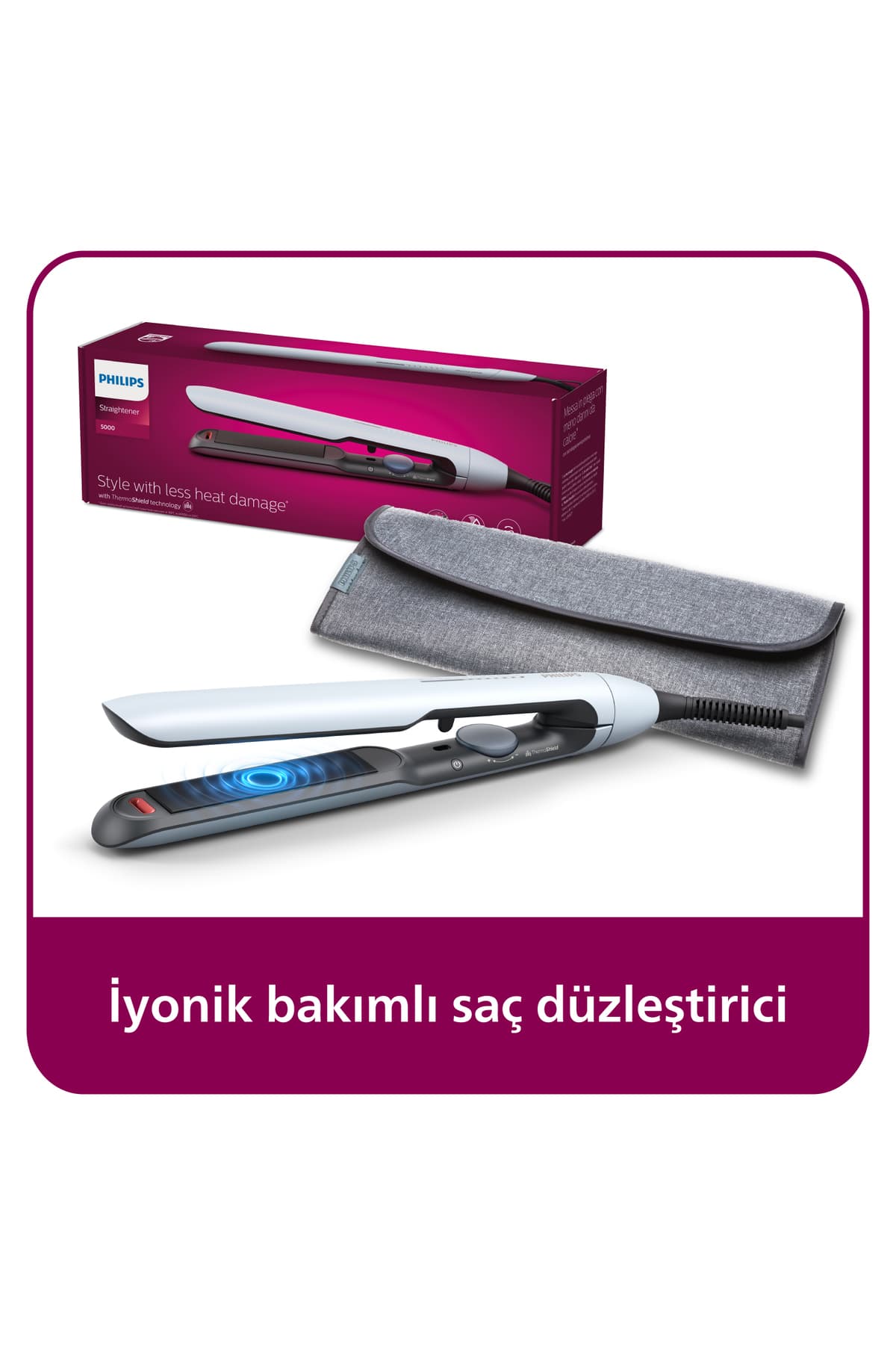 اتو مو Philips سری 5000 با روغن آرگان و فناوری ThermoProtect مدل BHS520/00 اتو مو Philips سری 5000 با روغن آرگان و فناوری ThermoProtect مدل BHS520/00