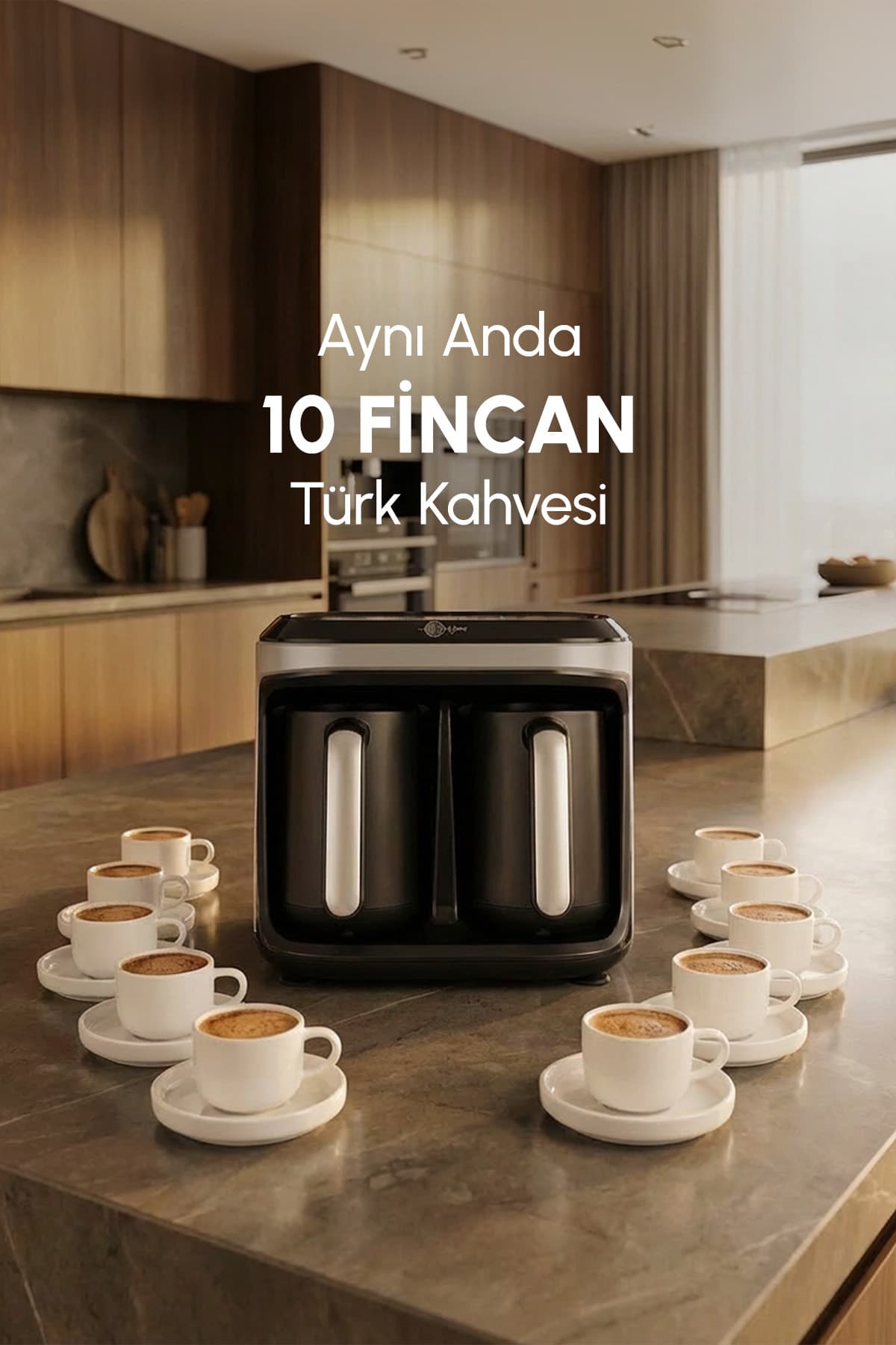 دستگاه قهوهساز ترک 10 فنجانه Karaca پرکف و معطر، مدل Hatır Hüp Düet، خاکستری فضایی دستگاه قهوهساز ترک 10 فنجانه Karaca پرکف و معطر، مدل Hatır Hüp Düet، خاکستری فضایی