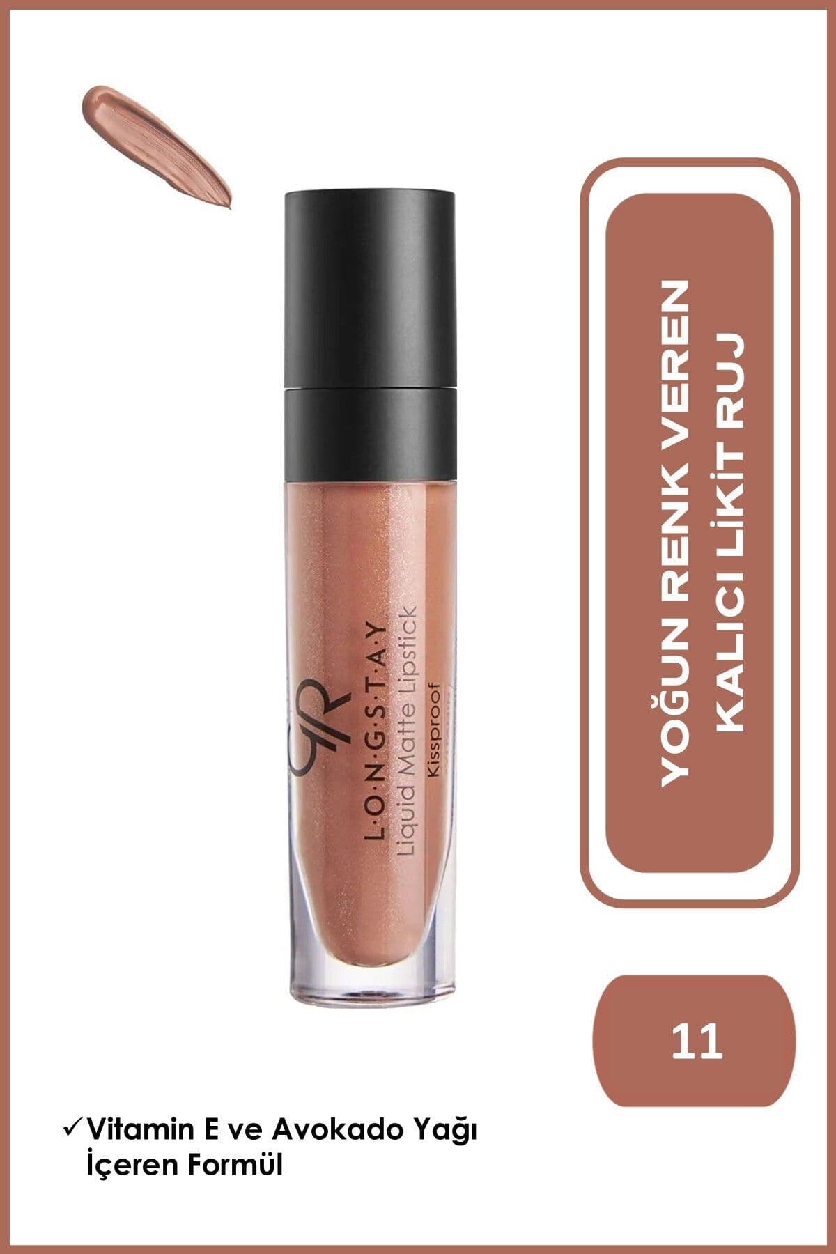 رژ لب مایع Golden Rose ماندگار مات شماره 11 رژ لب مایع Golden Rose ماندگار مات شماره 11