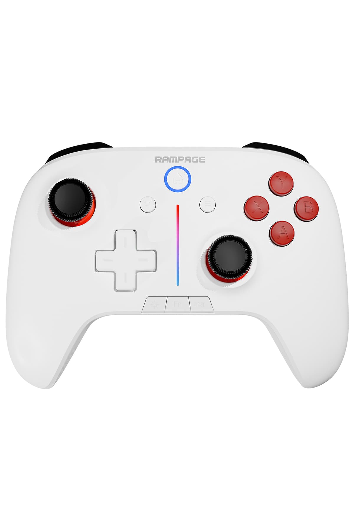 گیمپد بیسیم سازگار با Android/pc Rampage Hydra با Bluetooth و 2.4 GHZ سفید گیمپد بیسیم سازگار با Android/pc Rampage Hydra با Bluetooth و 2.4 GHZ سفید