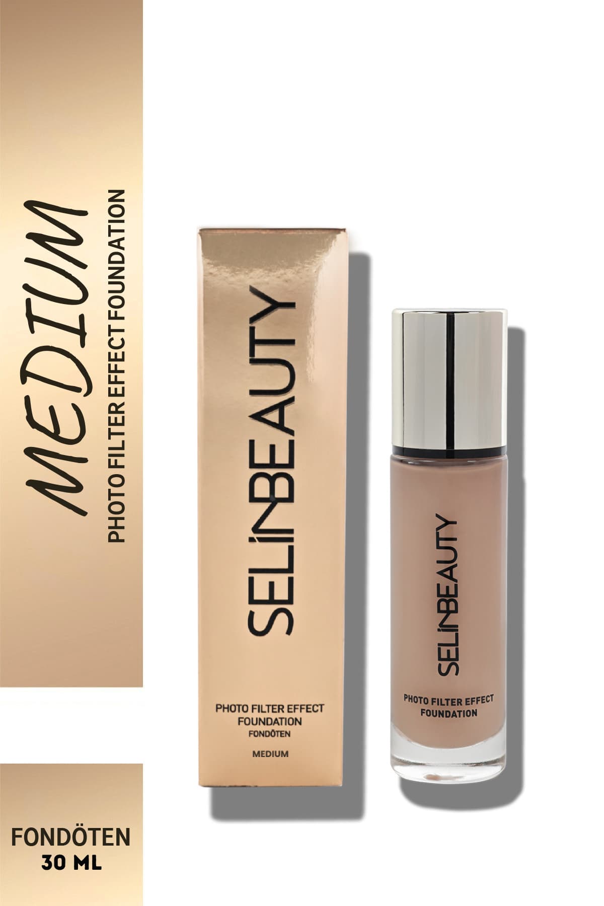 فاندیشن و کانسیلر SELİNBEAUTY با پوشش بالا رنگ متوسط فاندیشن و کانسیلر SELİNBEAUTY با پوشش بالا رنگ متوسط