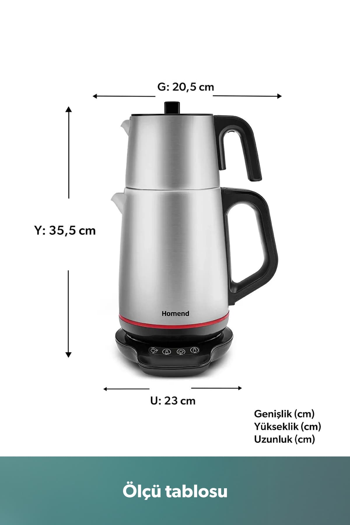 چایساز گویا HOMEND Royaltea استیل ضدزنگ مشکی 1800 W مدل 1708H چایساز گویا HOMEND Royaltea استیل ضدزنگ مشکی 1800 W مدل 1708H