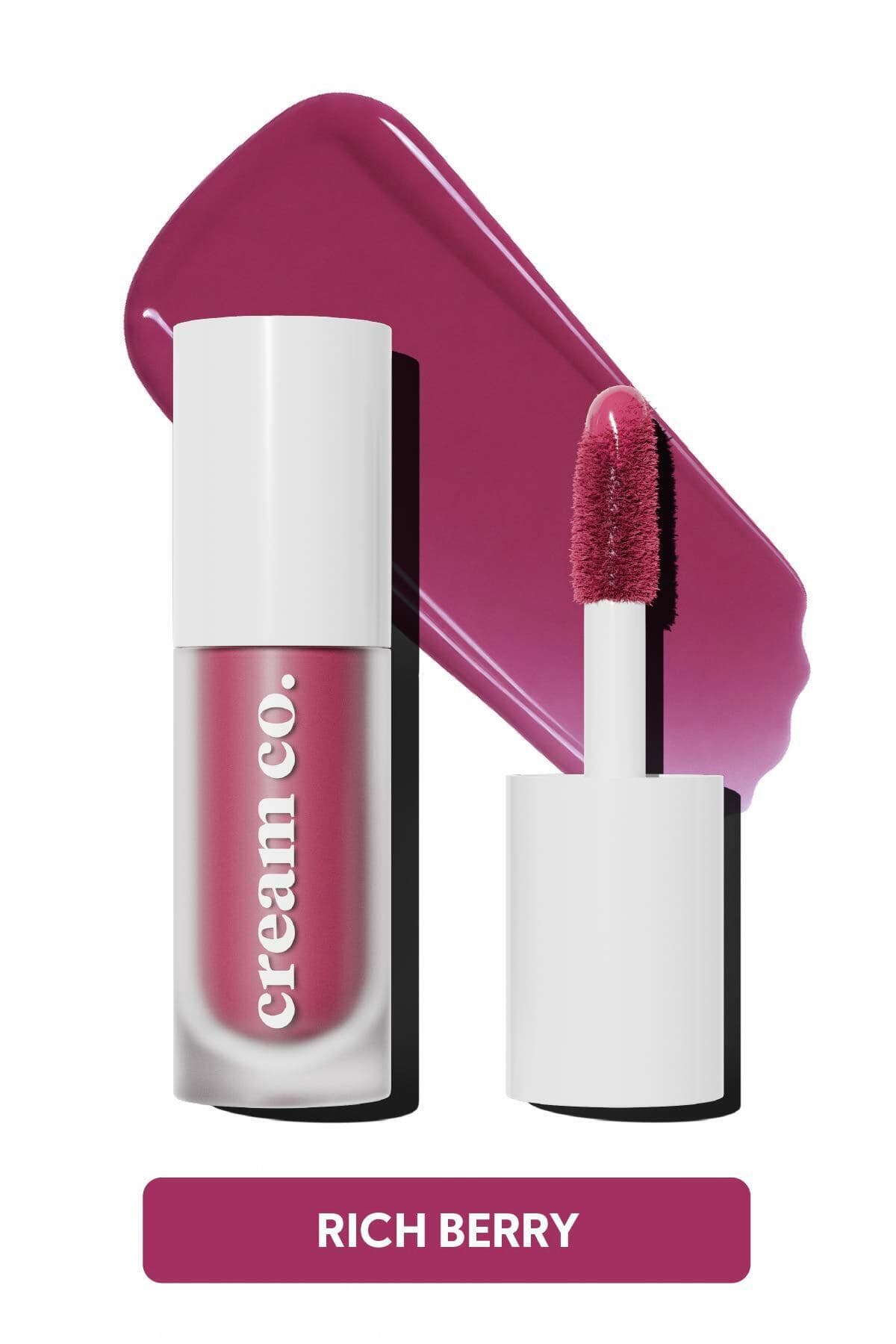 تینت آرایشی مرطوبکننده Cream Co. برای گونه، لب و چشم با اسید هیالورونیک و پپتید در رنگ صورتی زرشکی مدل Glow Tint Rich Berry تینت آرایشی مرطوبکننده Cream Co. برای گونه، لب و چشم با اسید هیالورونیک و پپتید در رنگ صورتی زرشکی مدل Glow Tint Rich Berry