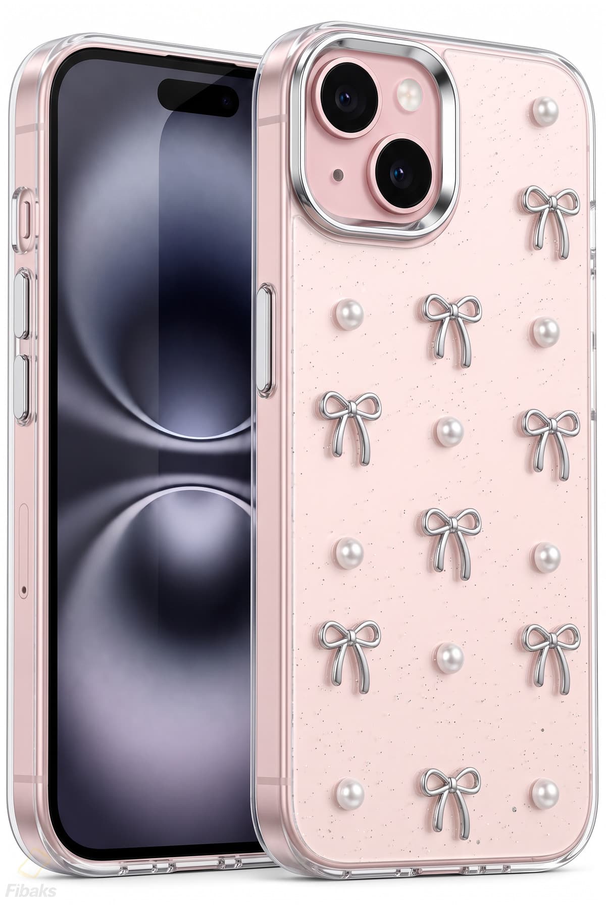 قاب گوشی Fibaks طرح فیونک شفاف نقرهای برجستگی دوربین مدل iPhone 13/14/15 قاب گوشی Fibaks طرح فیونک شفاف نقرهای برجستگی دوربین مدل iPhone 13/14/15