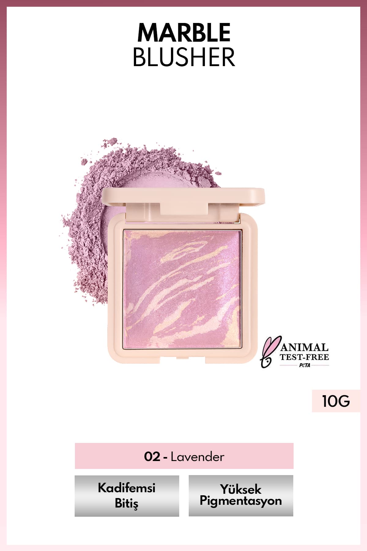 رژگونه و هایلایتر Note Cosmetics فرنیشده Marble شماره 02 رنگ اسطوخودوسی رژگونه و هایلایتر Note Cosmetics فرنیشده Marble شماره 02 رنگ اسطوخودوسی
