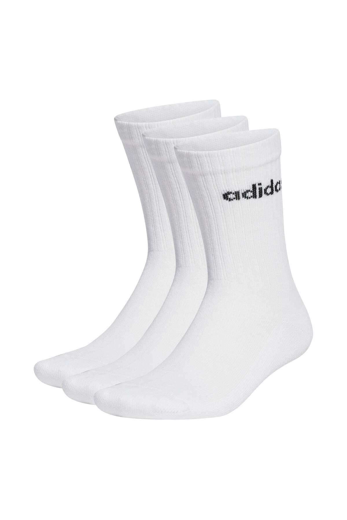 جوراب زنانه adidas Linear Crew پدار 3 جفت جوراب زنانه adidas Linear Crew پدار 3 جفت