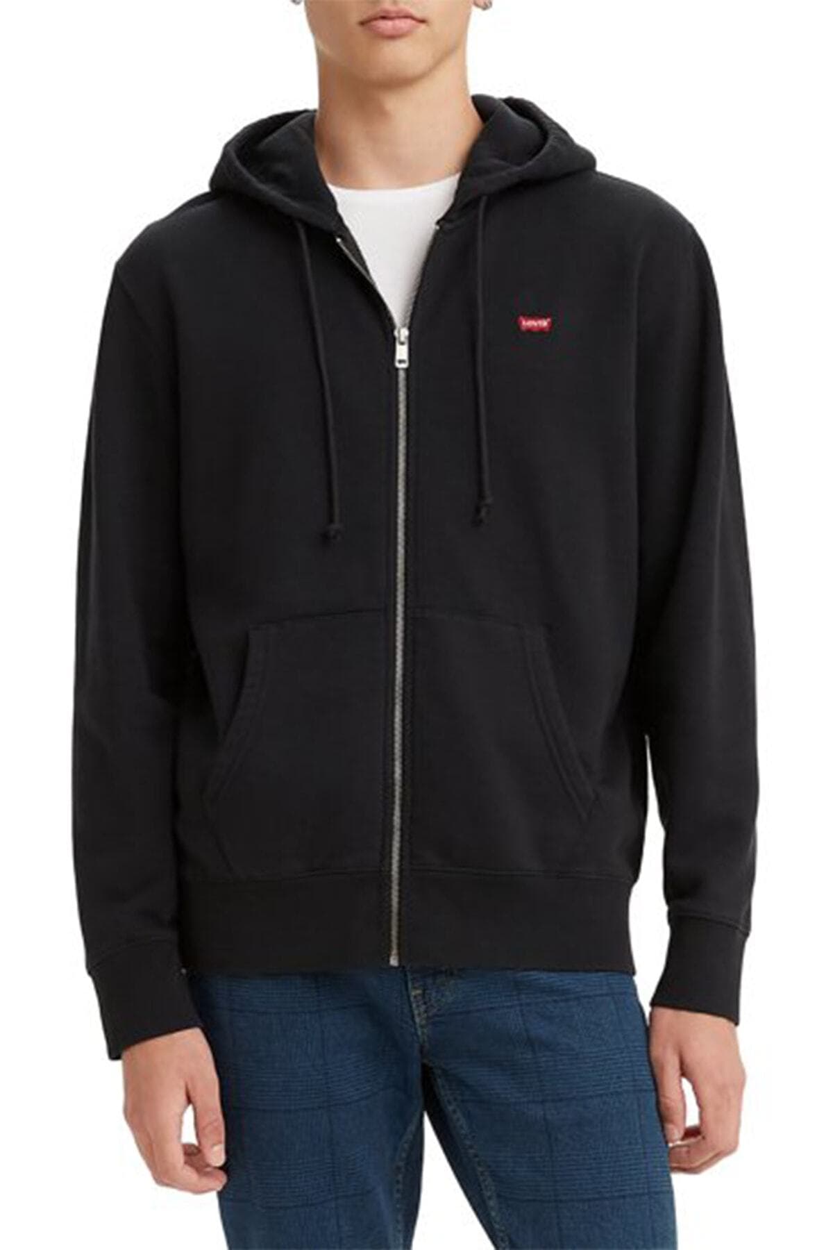 سوئیشرت مردانه Levi's با کاپوت و زیپ مشکی مدل a4915-0001 سوئیشرت مردانه Levi's با کاپوت و زیپ مشکی مدل a4915-0001