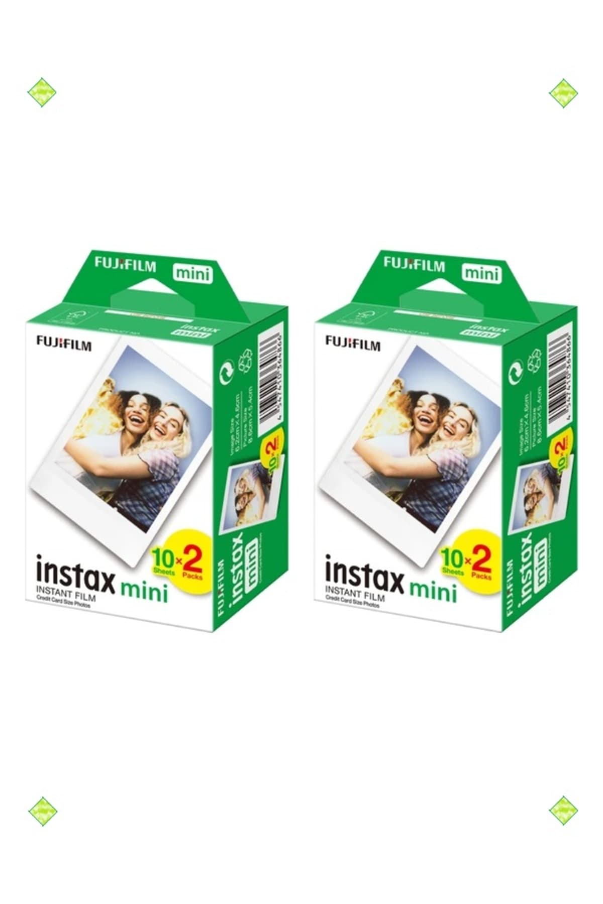 فیلم رول Fujifilm Instax Mini ست 2 تایی 40 پوز سازگار با 9-11-90 فیلم رول Fujifilm Instax Mini ست 2 تایی 40 پوز سازگار با 9-11-90