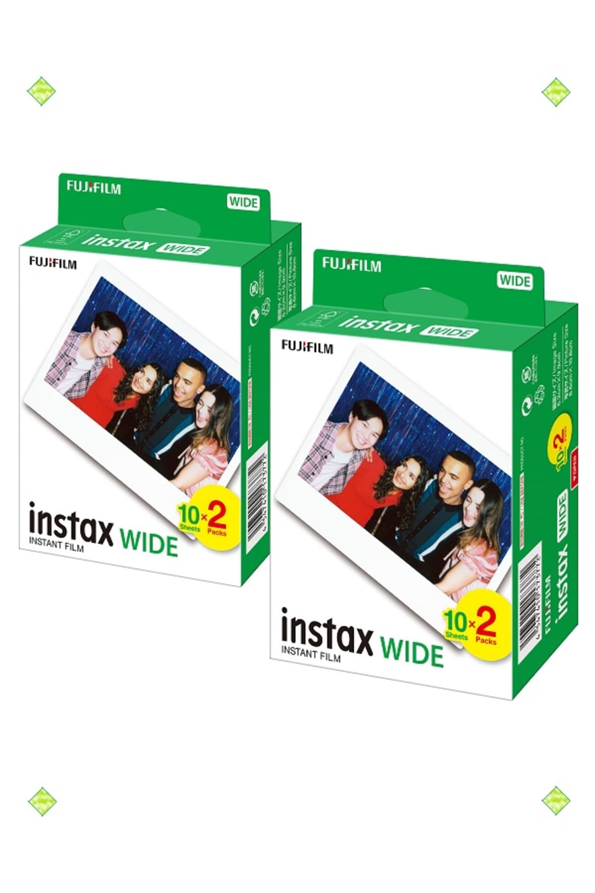 فیلم Fujifilm Instax Wide بسته 20 تایی 108x86 mm سفید فیلم Fujifilm Instax Wide بسته 20 تایی 108x86 mm سفید