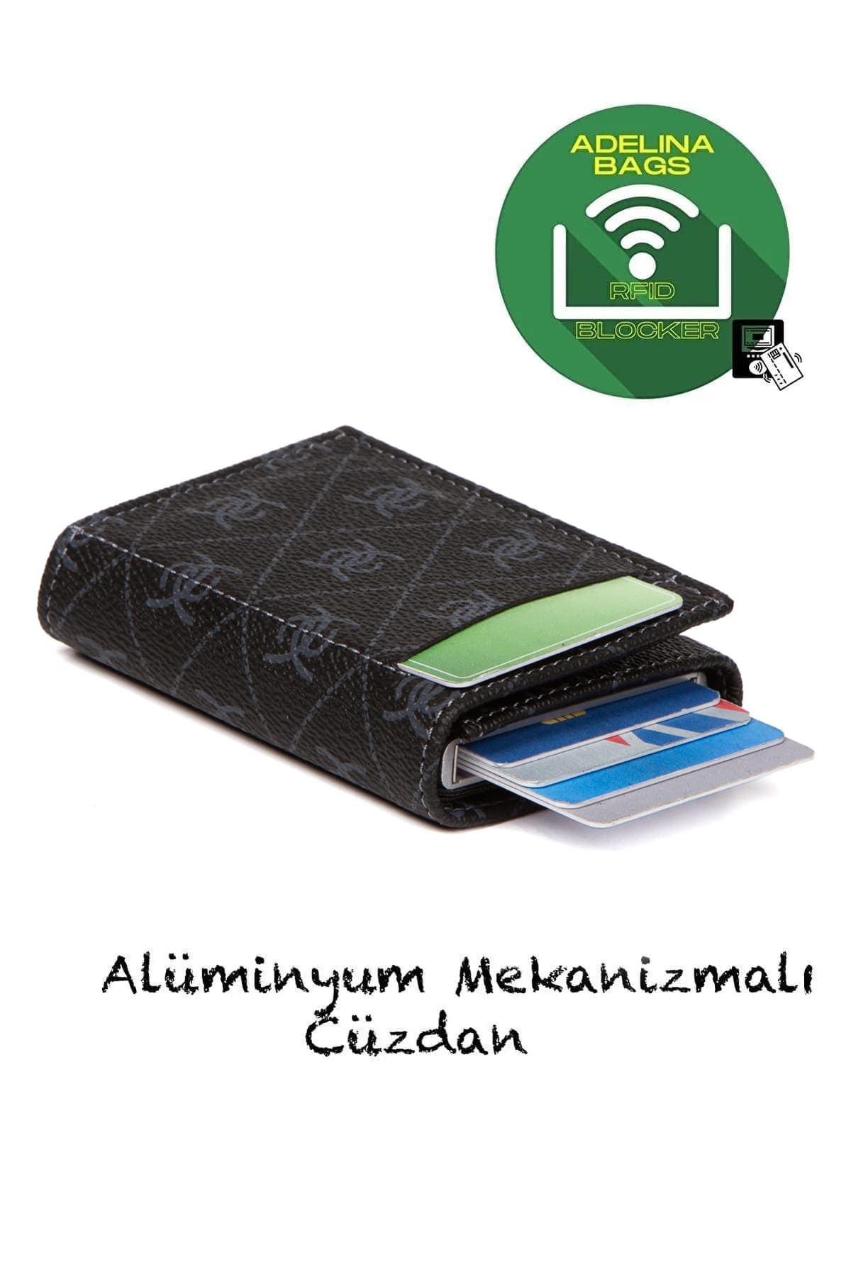 کیف پول یونیسکس Newish مشکی کارتخور مکانیزم کشویی اتوماتیک مدل Adelina Rio کیف پول یونیسکس Newish مشکی کارتخور مکانیزم کشویی اتوماتیک مدل Adelina Rio