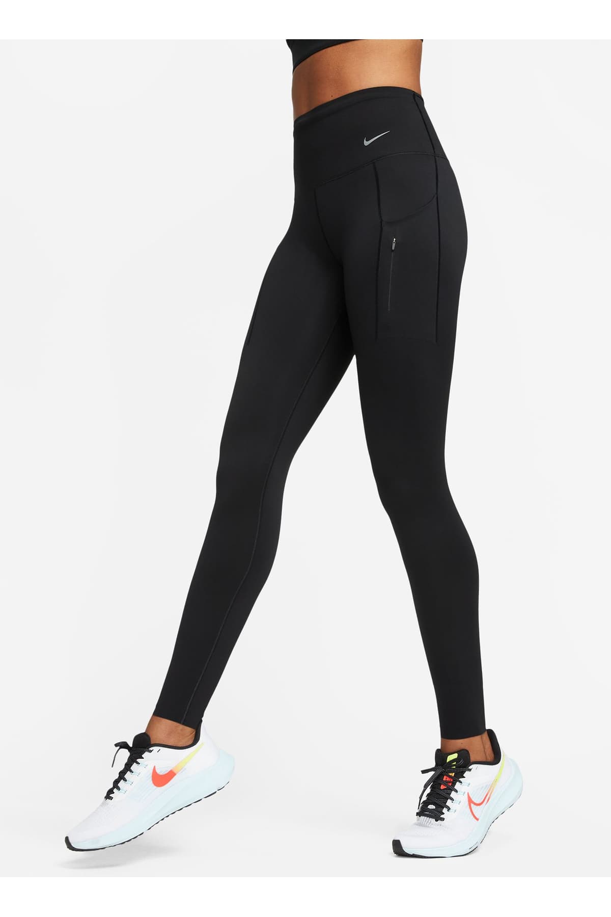 لگینگ زنانه Nike اسلیم فیت مشکی خاکستری نقرهای مدل DQ5668-010 لگینگ زنانه Nike اسلیم فیت مشکی خاکستری نقرهای مدل DQ5668-010