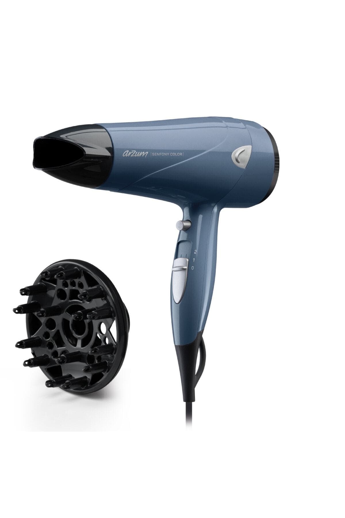 سشوار Arzum Senfony Color 2000W آبی تیره مدل AR5014 سشوار Arzum Senfony Color 2000W آبی تیره مدل AR5014