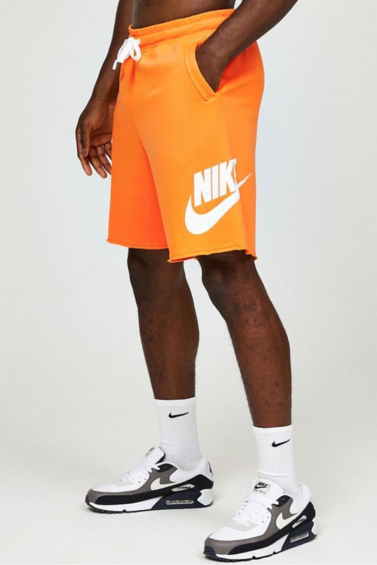 شورت ورزشی مردانه Nike Sportswear Essentials نارنجی فیت گشاد French Terry Alumni شورت ورزشی مردانه Nike Sportswear Essentials نارنجی فیت گشاد French Terry Alumni