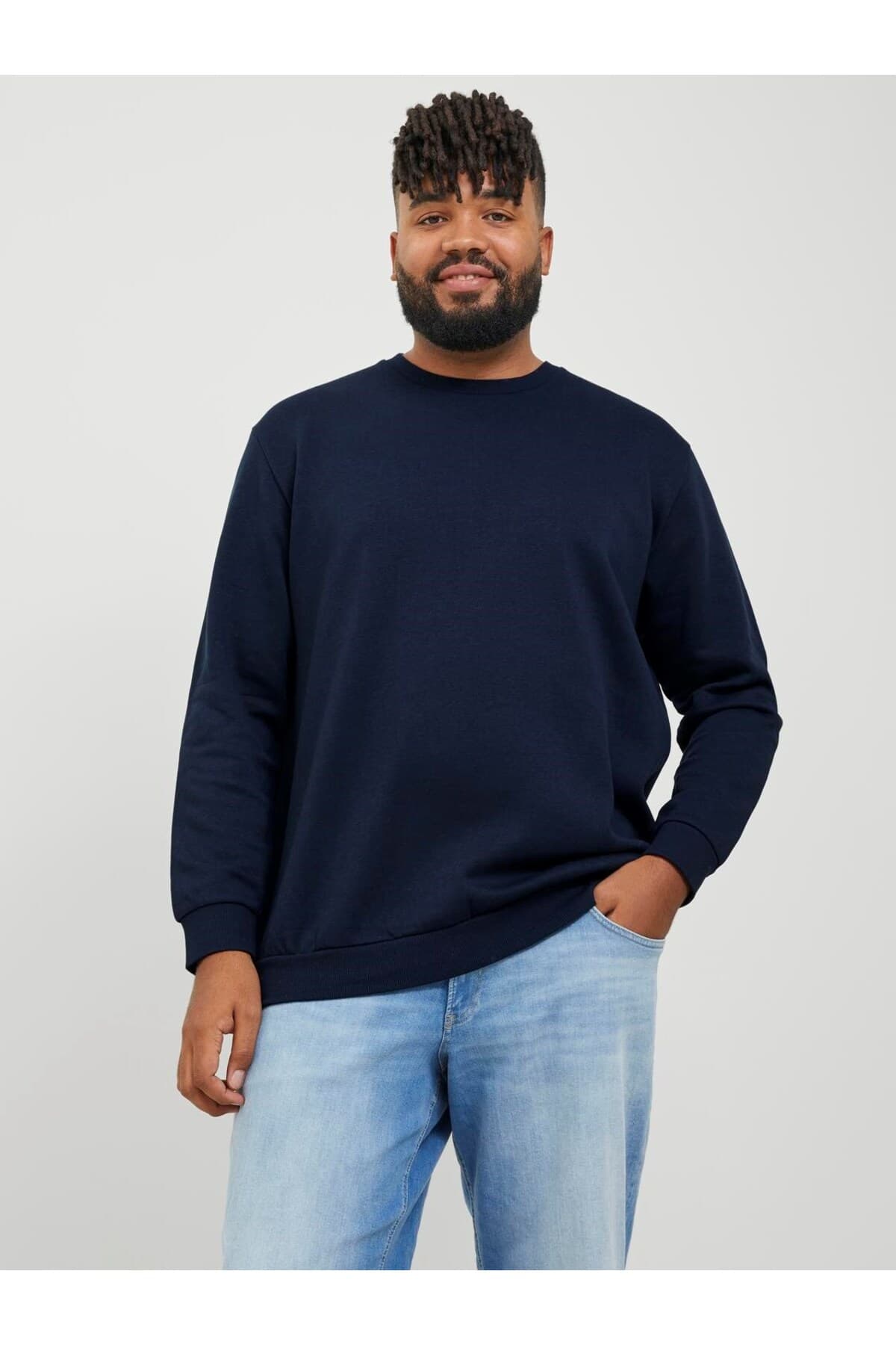 سویشرت مردانه Jack & Jones یقه گرد سرمهای Jjebradley مدل 12250594-04 سویشرت مردانه Jack & Jones یقه گرد سرمهای Jjebradley مدل 12250594-04