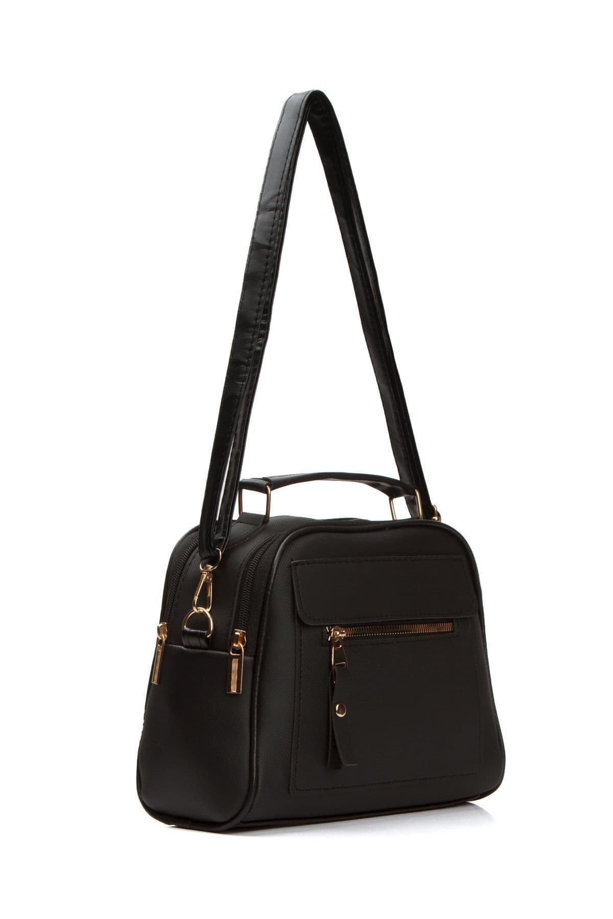 کیف دستی و دوشی زنانه Adelina Bags سهمحفظهای مشکی با بند کراسبادی کیف دستی و دوشی زنانه Adelina Bags سهمحفظهای مشکی با بند کراسبادی