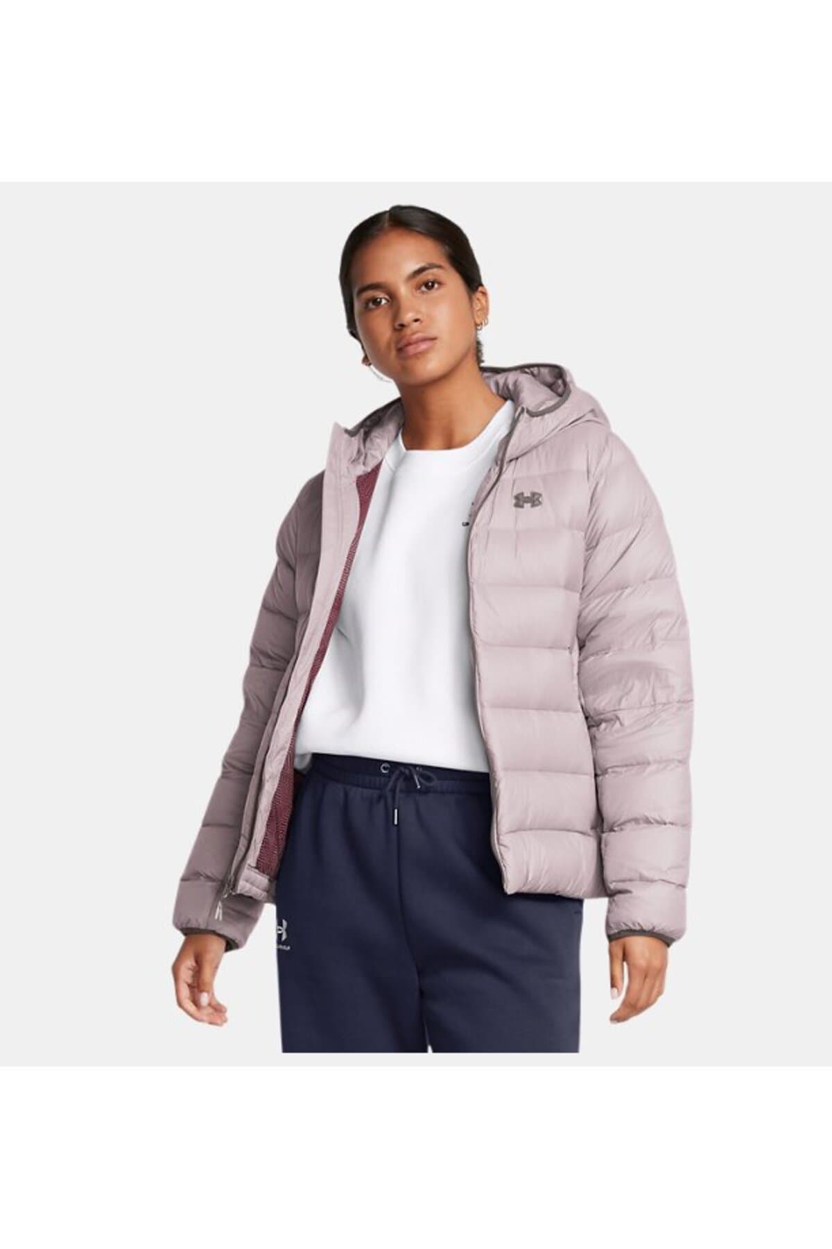 کاپشن زنانه Under Armour کلاهدار UA Legend Down مدل 1385852-015 کاپشن زنانه Under Armour کلاهدار UA Legend Down مدل 1385852-015