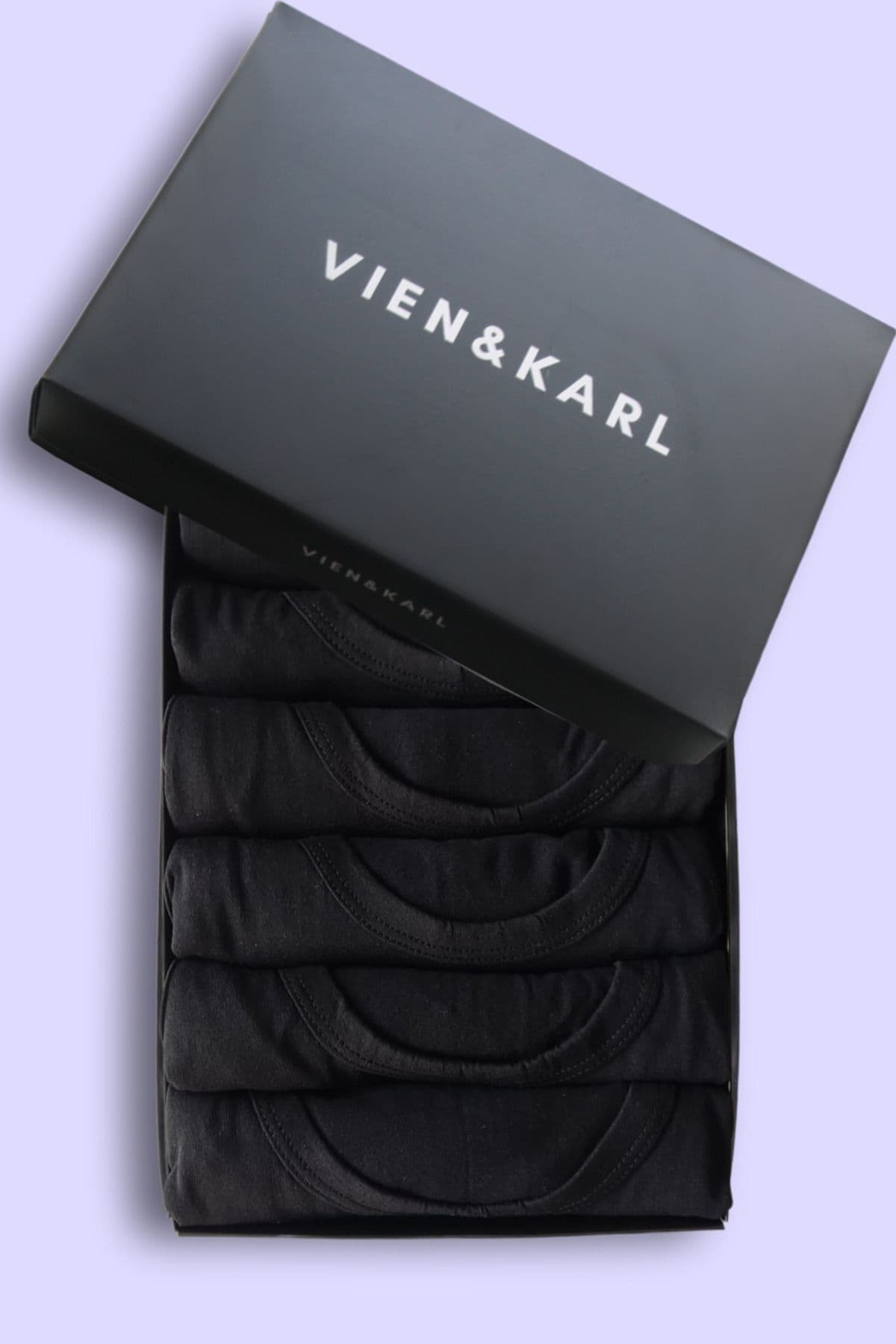 زیرپوش رکابی مردانه Vien&Karl نخی مشکی بسته 6 عددی زیرپوش رکابی مردانه Vien&Karl نخی مشکی بسته 6 عددی