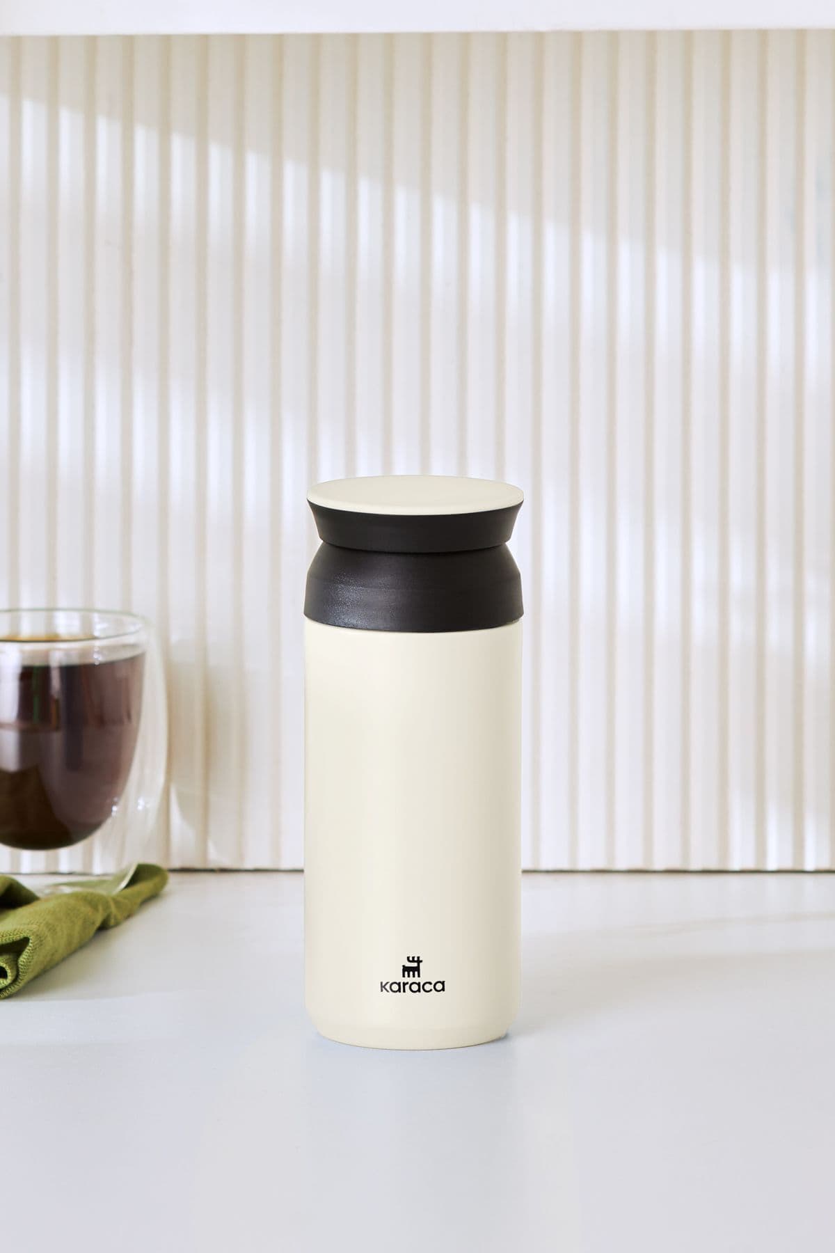 فلاسک استیل ضدزنگ Karaca Rainbow کرم 350 ml با حفظ دمای گرم و سرد تا 8 ساعت فلاسک استیل ضدزنگ Karaca Rainbow کرم 350 ml با حفظ دمای گرم و سرد تا 8 ساعت