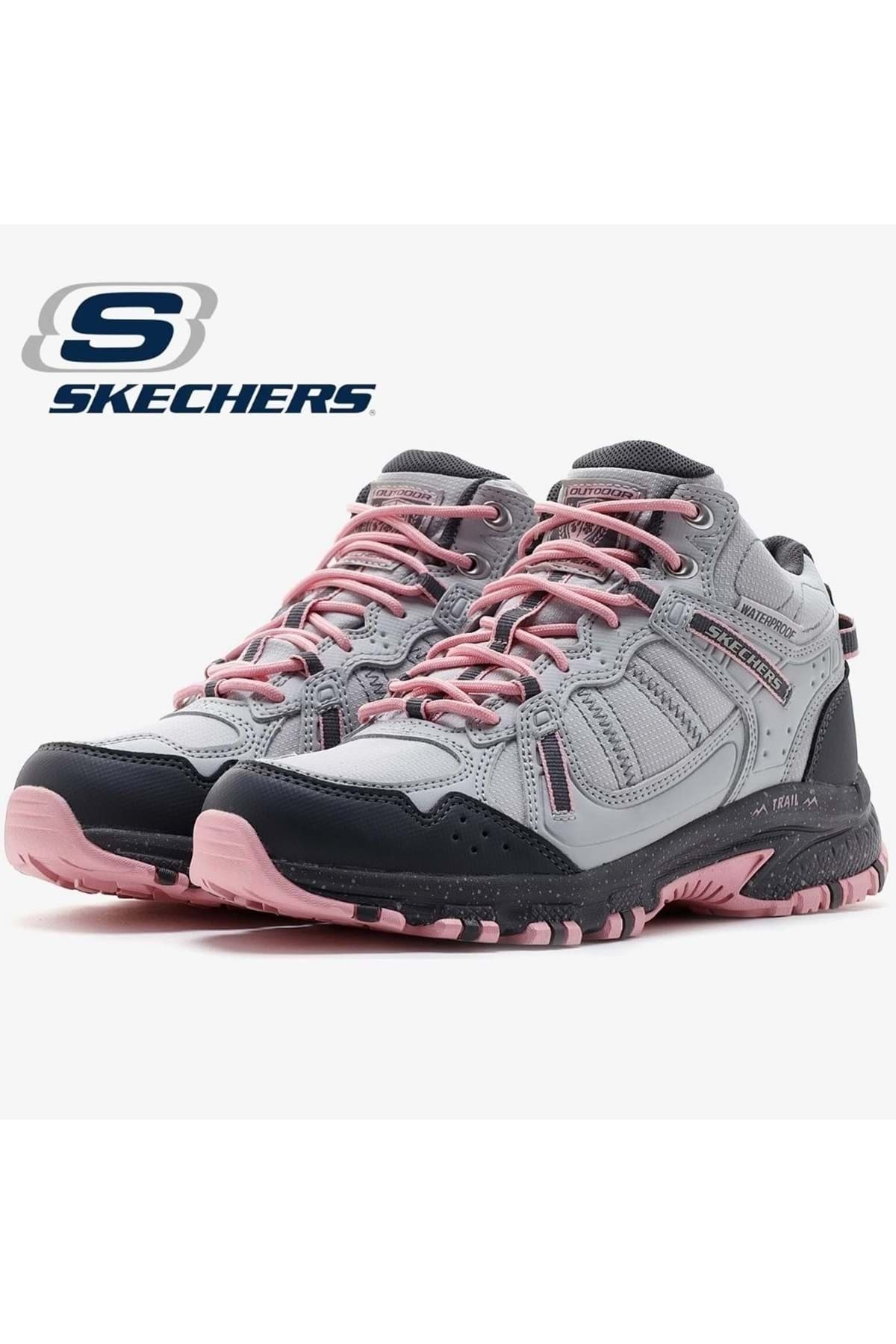 بوت یونیسکس Skechers خاکستری ضد آب فضای باز Hillcrest-bound Peak مدل 180021 بوت یونیسکس Skechers خاکستری ضد آب فضای باز Hillcrest-bound Peak مدل 180021