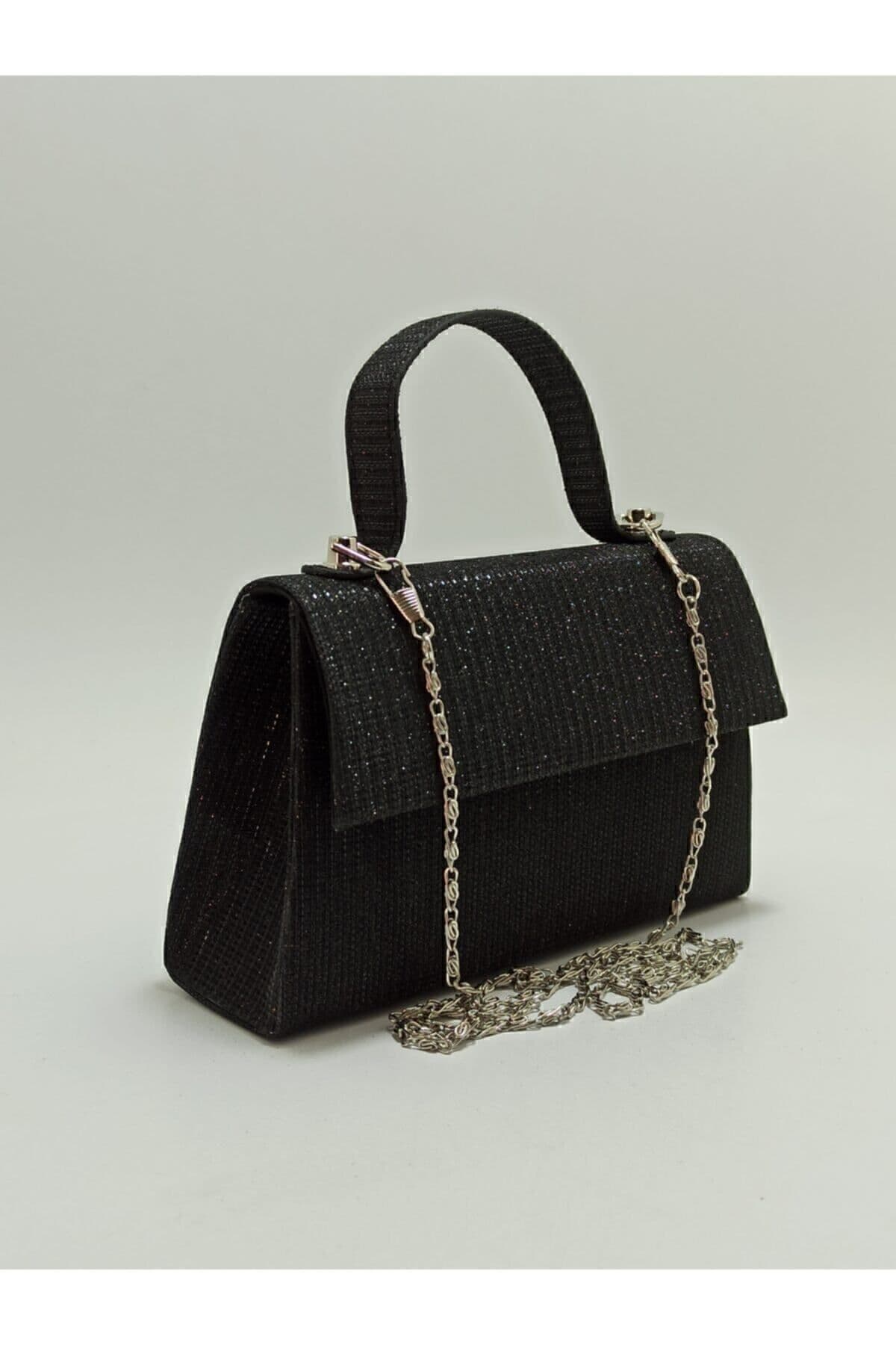 کیف مجلسی زنانه dizaynbag مشکی اکلیلی کیف مجلسی زنانه dizaynbag مشکی اکلیلی