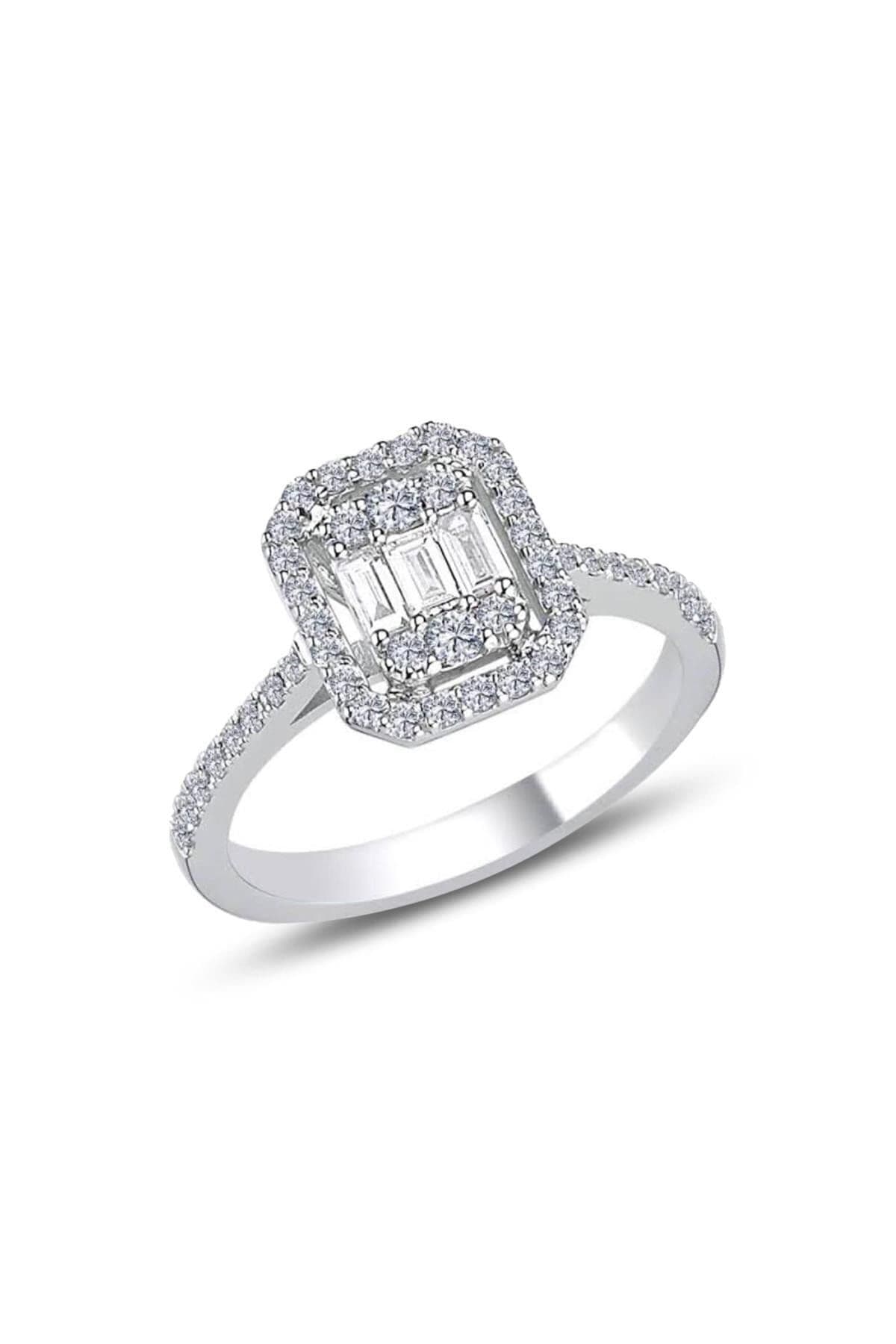 انگشتر زنانه Söğütlü Silver نقره روکش رودیوم راهراه نگین باگت مدل Sgtl10276-20 انگشتر زنانه Söğütlü Silver نقره روکش رودیوم راهراه نگین باگت مدل Sgtl10276-20