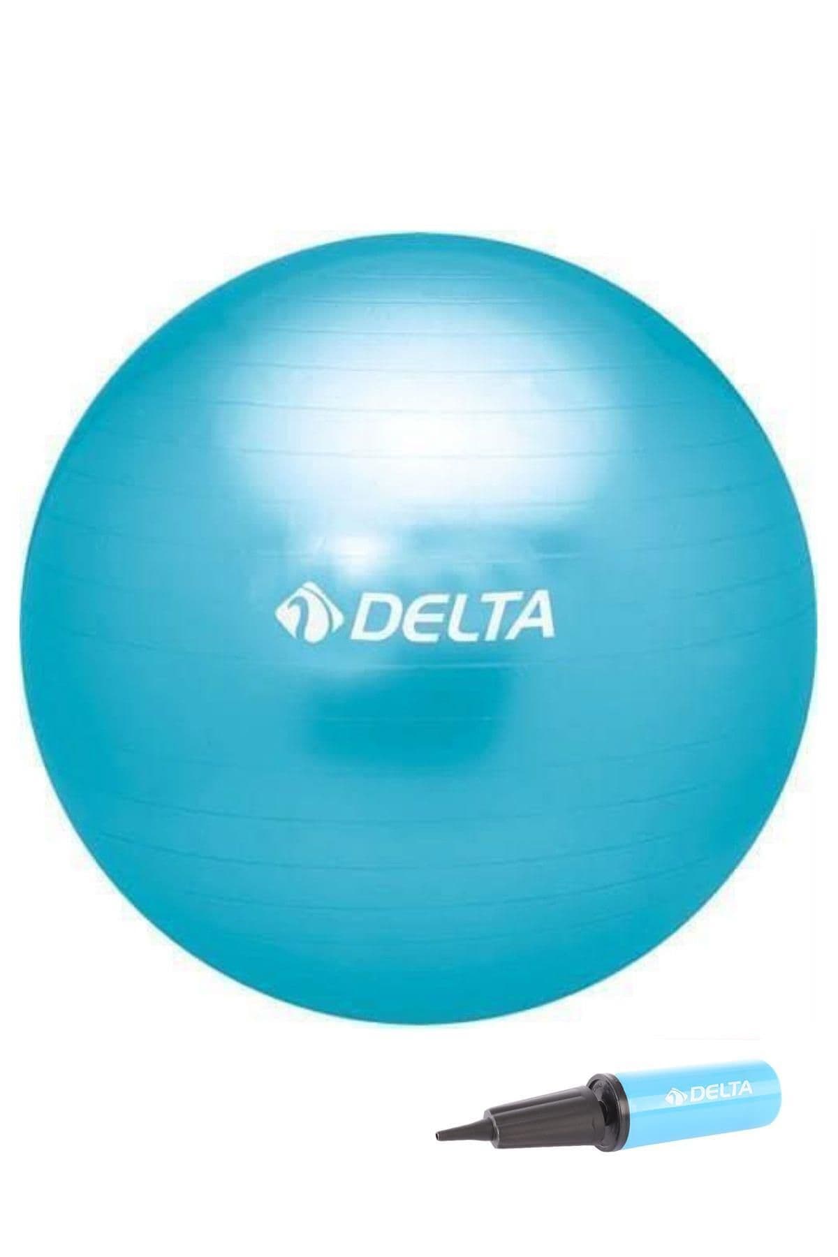 ست توپ پیلاتس و پمپ پسرانه Delta آبی مناسب قد 160 تا 169 Cm، توپ 65 Cm ست توپ پیلاتس و پمپ پسرانه Delta آبی مناسب قد 160 تا 169 Cm، توپ 65 Cm