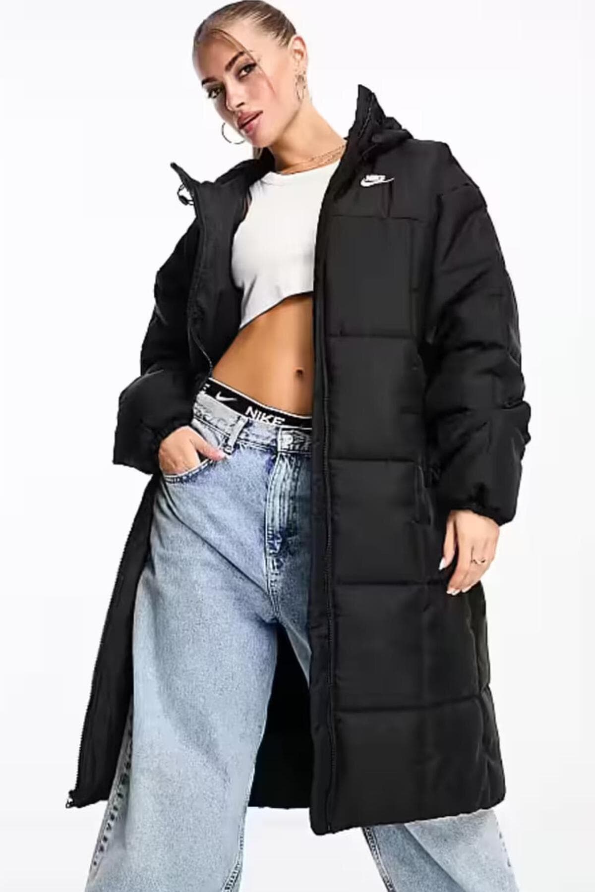 پارکا زنانه Nike گشاد کلاهدار Therma-FIT مدل Sportswear Classic Puffer پارکا زنانه Nike گشاد کلاهدار Therma-FIT مدل Sportswear Classic Puffer