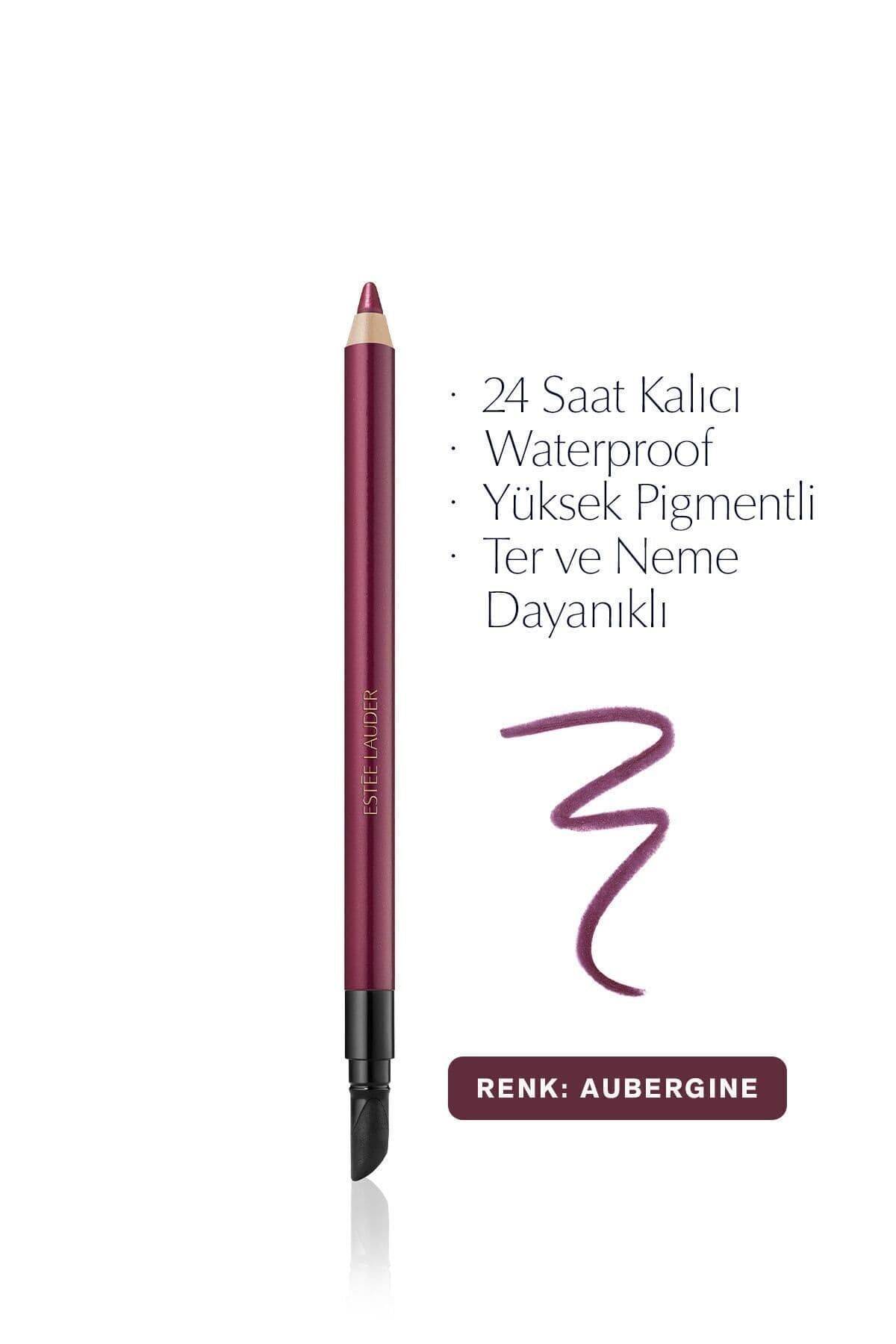 مداد چشم ژلی Estee Lauder Double Wear ضدآب با ماندگاری ۲۴ ساعته رنگ بادمجانی 09 وزن 1.2g مداد چشم ژلی Estee Lauder Double Wear ضدآب با ماندگاری ۲۴ ساعته رنگ بادمجانی 09 وزن 1.2g
