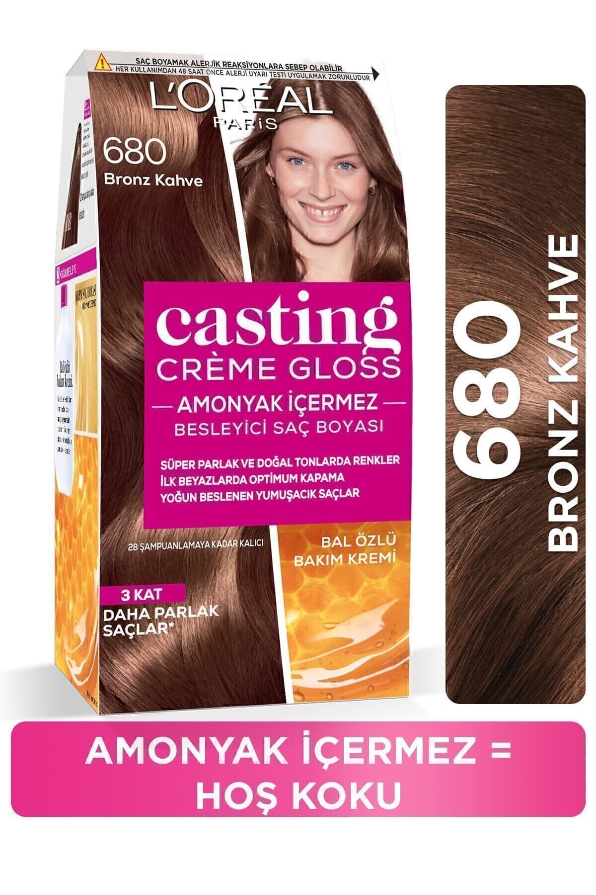 رنگ مو زنانه L'Oreal Paris Casting Crème Gloss قهوهای برنزی مدل 680 رنگ مو زنانه L'Oreal Paris Casting Crème Gloss قهوهای برنزی مدل 680