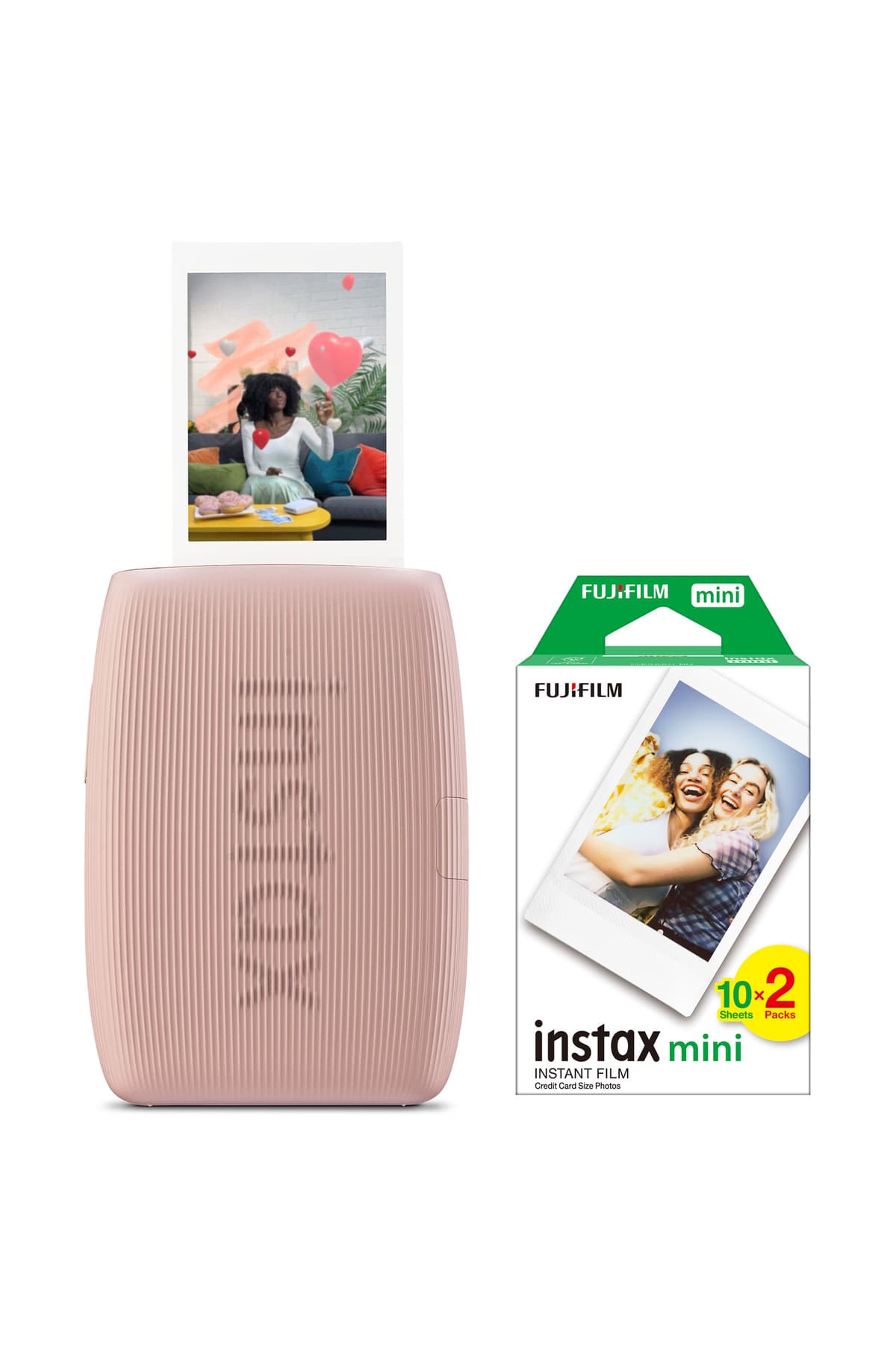 پرینتر موبایل Fujifilm Instax mini Link 3 صورتی همراه 20 فیلم mini پرینتر موبایل Fujifilm Instax mini Link 3 صورتی همراه 20 فیلم mini