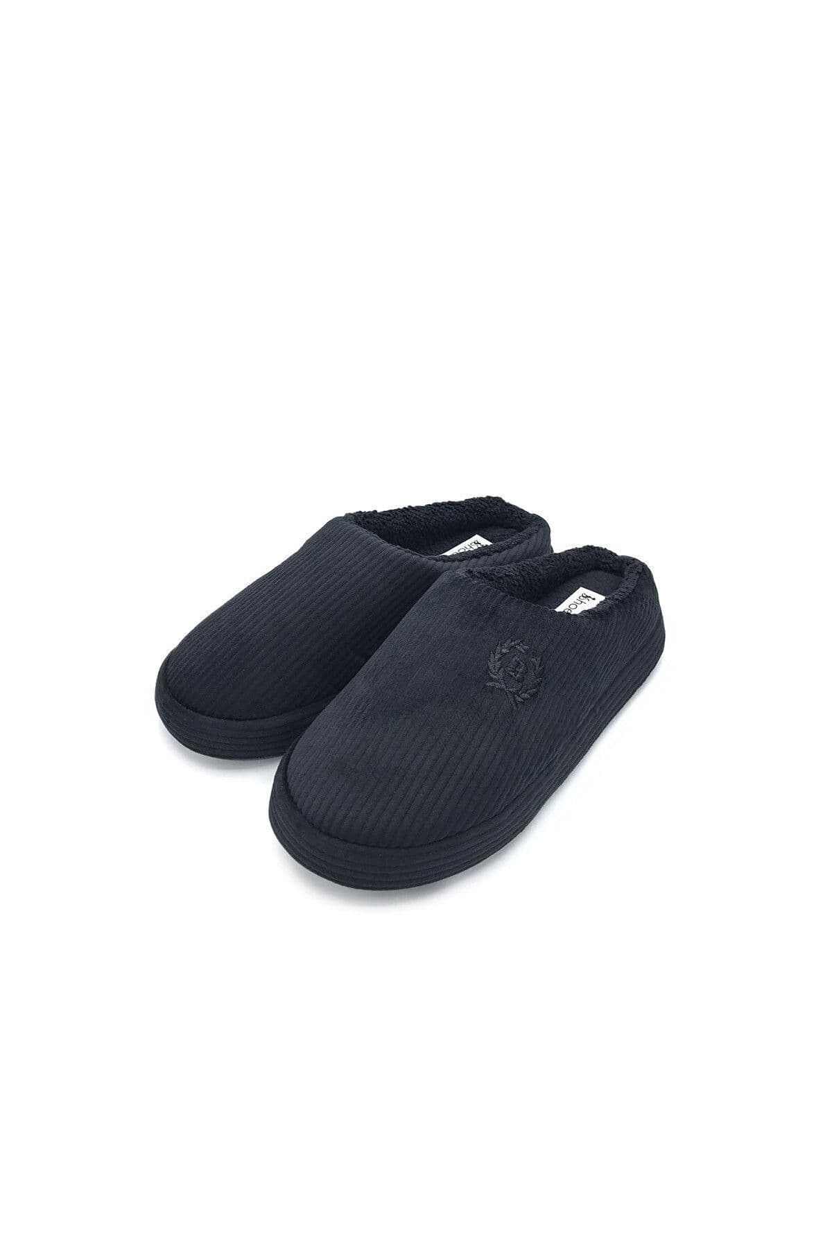 دمپایی روفرشی مردانه shoemio مشکی مدل Bogart دمپایی روفرشی مردانه shoemio مشکی مدل Bogart