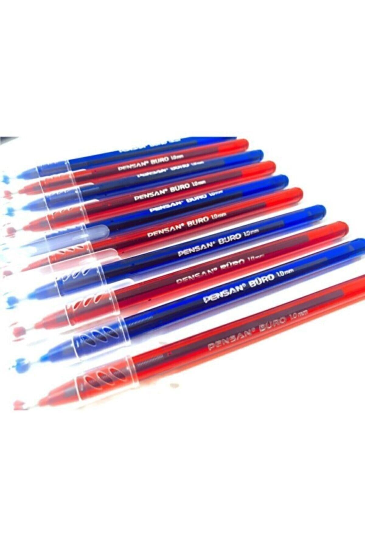 خودکار Pensan Büro 1.0mm ۵ عددی قرمز و ۵ عددی آبی خودکار Pensan Büro 1.0mm ۵ عددی قرمز و ۵ عددی آبی