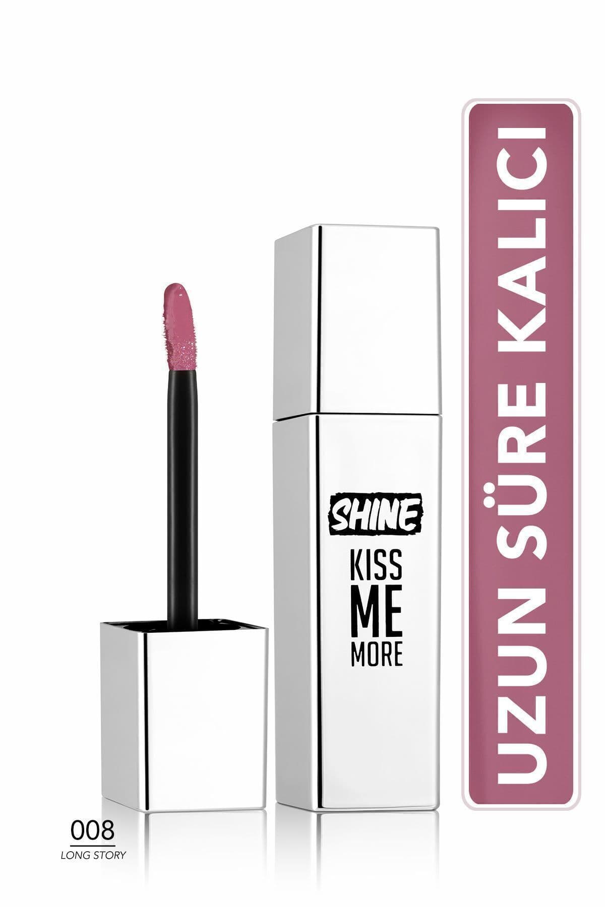 رژ لب مایع Flormar Shine Kiss Me More بنفش روشن 008 Long Story رژ لب مایع Flormar Shine Kiss Me More بنفش روشن 008 Long Story