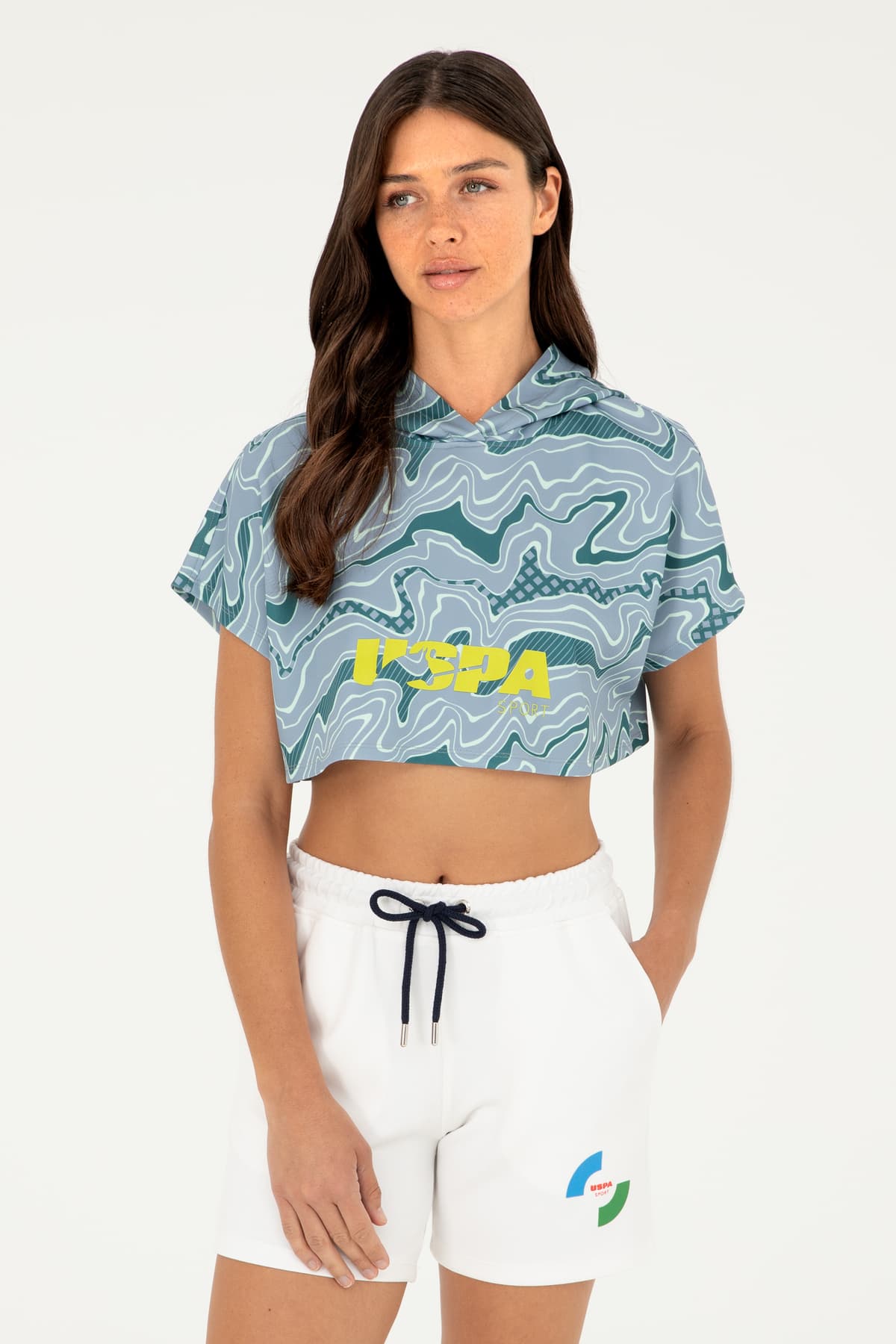 سویشرت زنانه U.S. Polo Assn. کاپوتدار سبز تیره مدل 50284302-VR101 سویشرت زنانه U.S. Polo Assn. کاپوتدار سبز تیره مدل 50284302-VR101