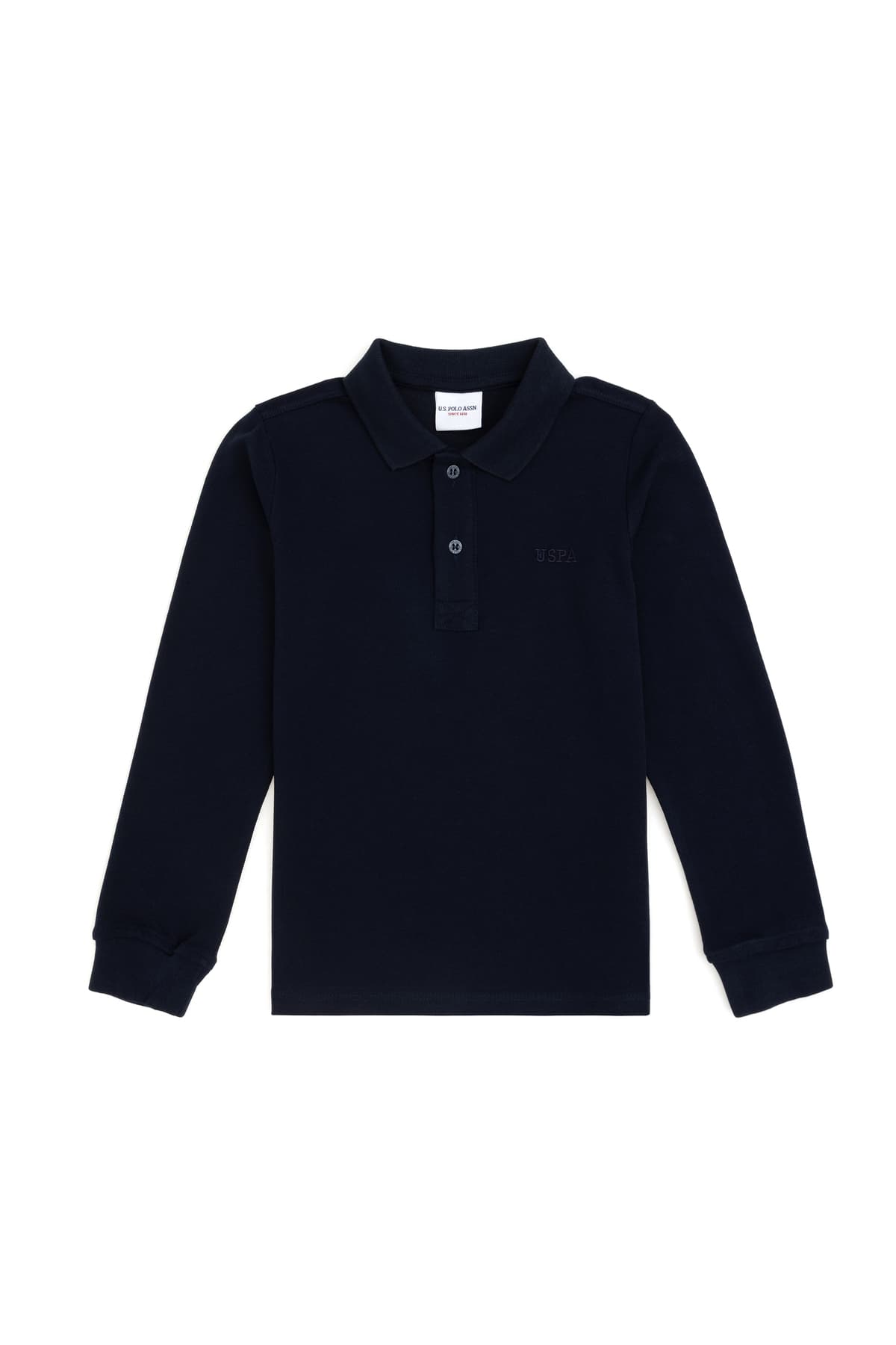 سویشرت پسرانه U.S. Polo Assn. مشکی یقه پولو ساده مدل 50293745-VR046 سویشرت پسرانه U.S. Polo Assn. مشکی یقه پولو ساده مدل 50293745-VR046