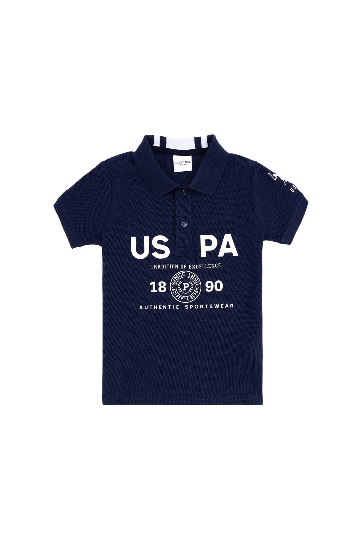 تیشرت پسرانه U.S. Polo Assn. سفید یقه پولو مدل 50281550-VR013 تیشرت پسرانه U.S. Polo Assn. سفید یقه پولو مدل 50281550-VR013