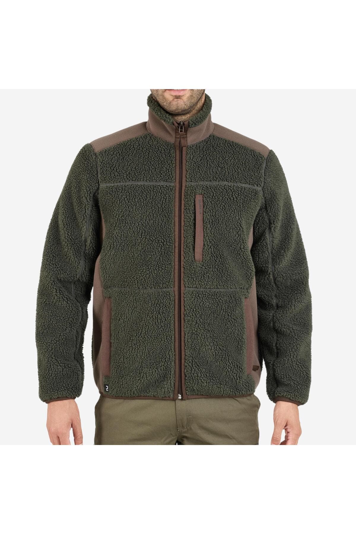 ژاکت پولار مردانه Decathlon Solognac بیصدا سبز مدل 500 ژاکت پولار مردانه Decathlon Solognac بیصدا سبز مدل 500
