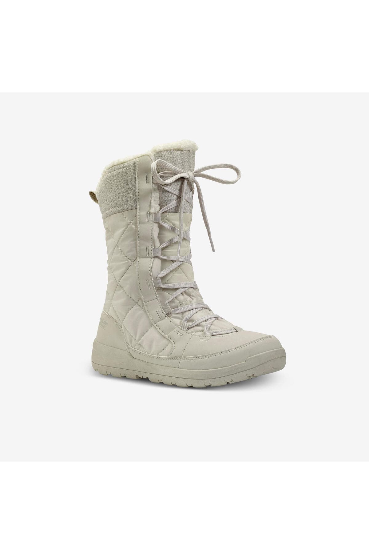 بوت برفی زنانه Decathlon Quechua ضد آب بژ مدل NH500 High بوت برفی زنانه Decathlon Quechua ضد آب بژ مدل NH500 High