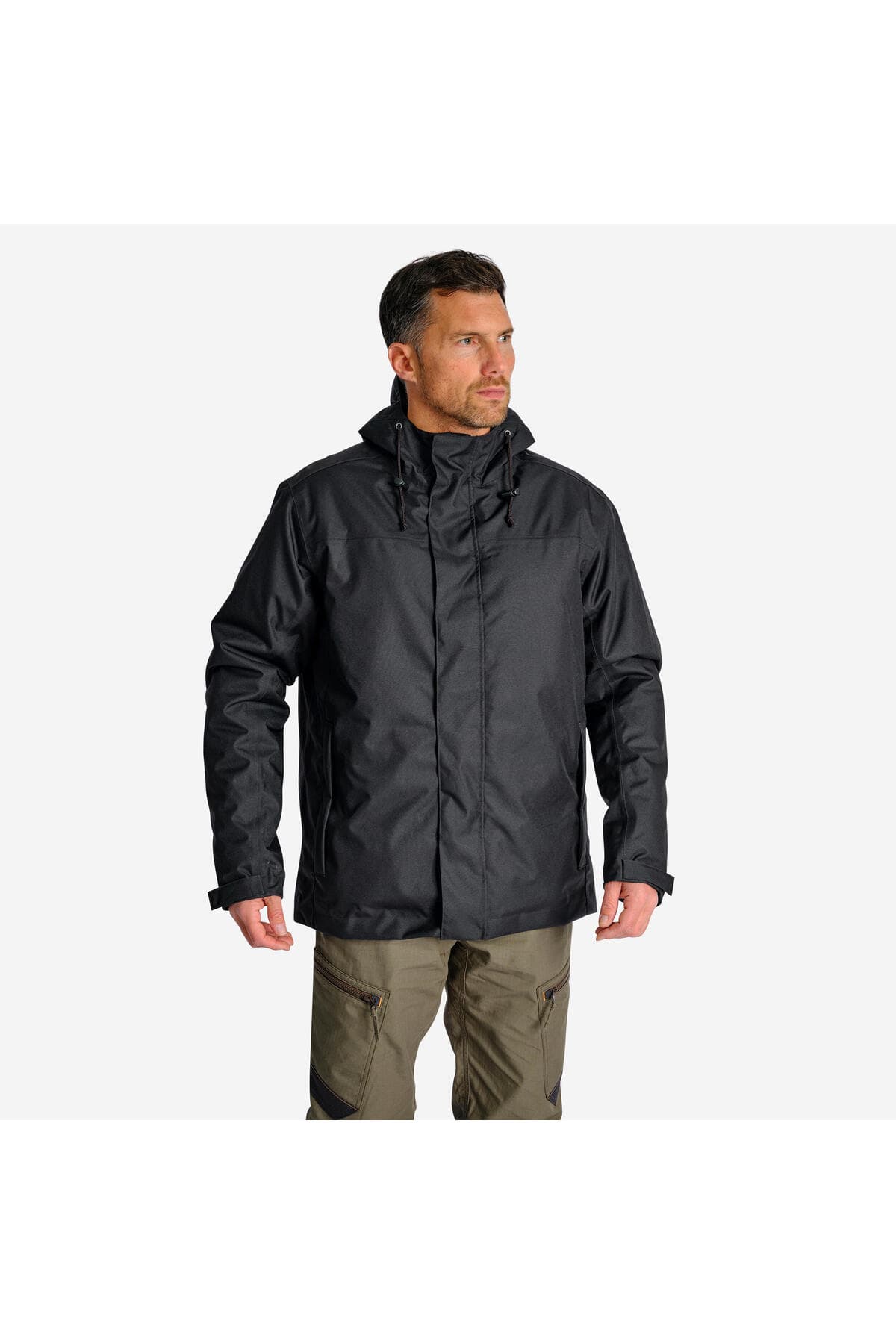 مونت مردانه Decathlon Solognac ضد آب زمستانی -10 °C مشکی مدل 100 مونت مردانه Decathlon Solognac ضد آب زمستانی -10 °C مشکی مدل 100