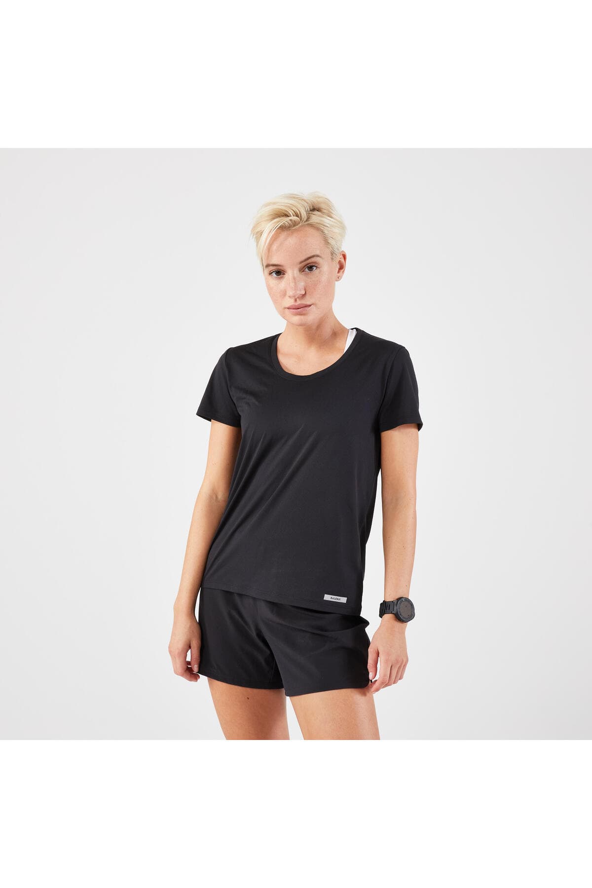 تیشرت زنانه دویدن Decathlon مشکی مدل Kiprun Run 100 تیشرت زنانه دویدن Decathlon مشکی مدل Kiprun Run 100