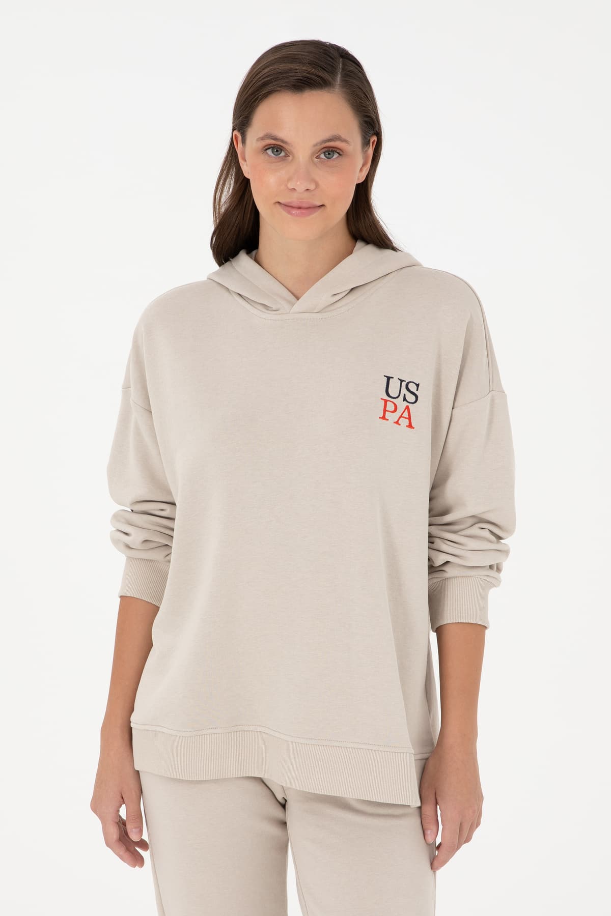 سویشرت زنانه U.S. Polo Assn. کلاهدار مشکی مدل 50291265-VR046 سویشرت زنانه U.S. Polo Assn. کلاهدار مشکی مدل 50291265-VR046