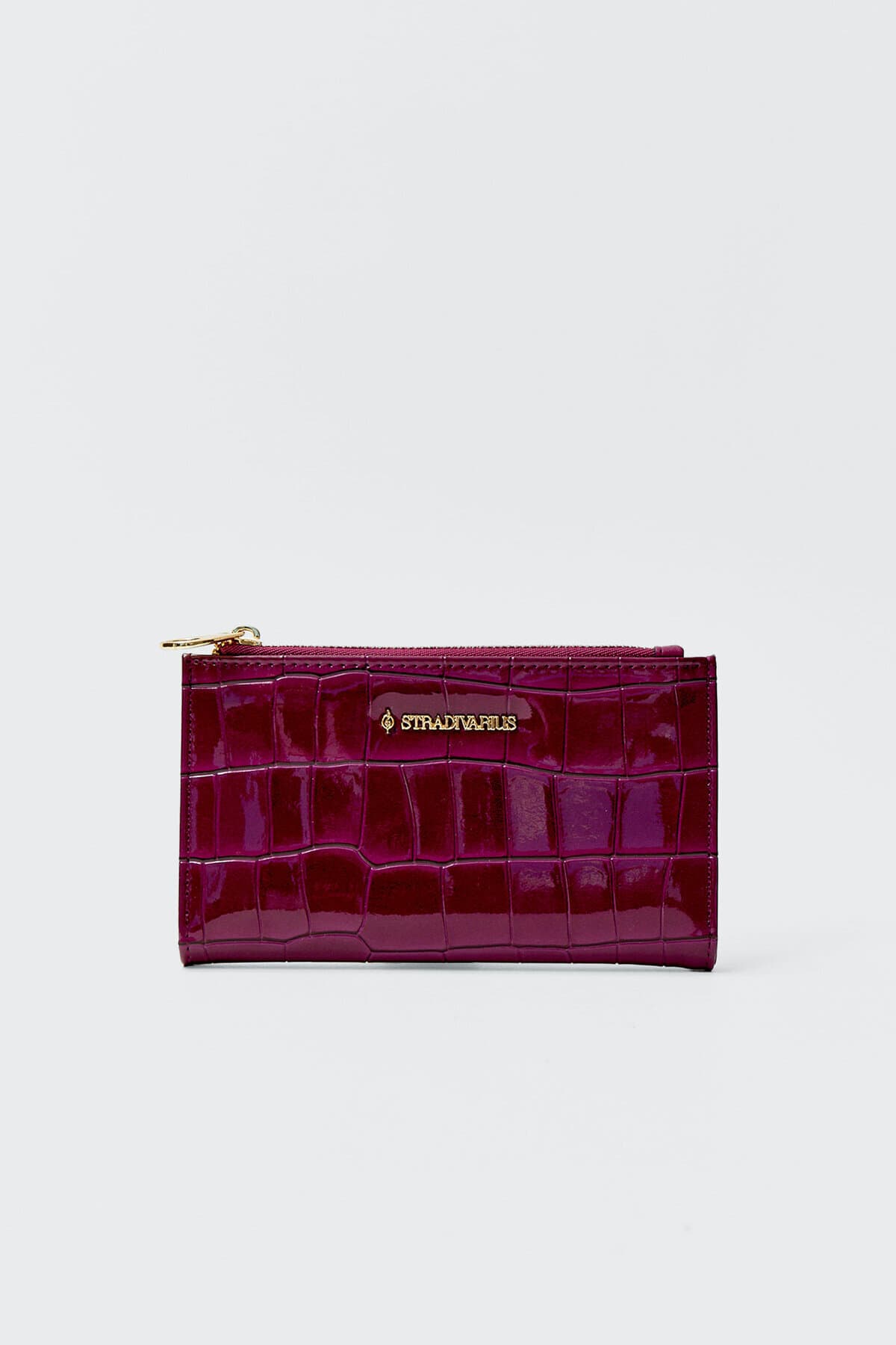 کیف پول زنانه Stradivarius با طرح پوست تمساح Basic کیف پول زنانه Stradivarius با طرح پوست تمساح Basic
