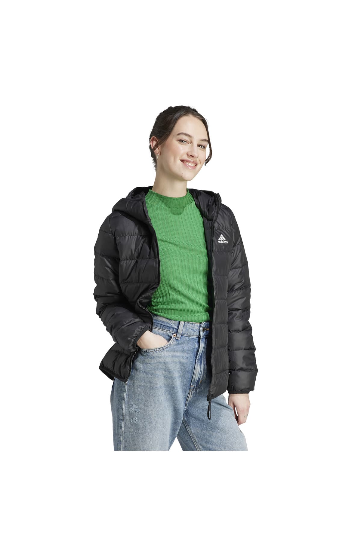 کاپشن زنانه adidas Essentials Light Down با کلاه کاپشن زنانه adidas Essentials Light Down با کلاه