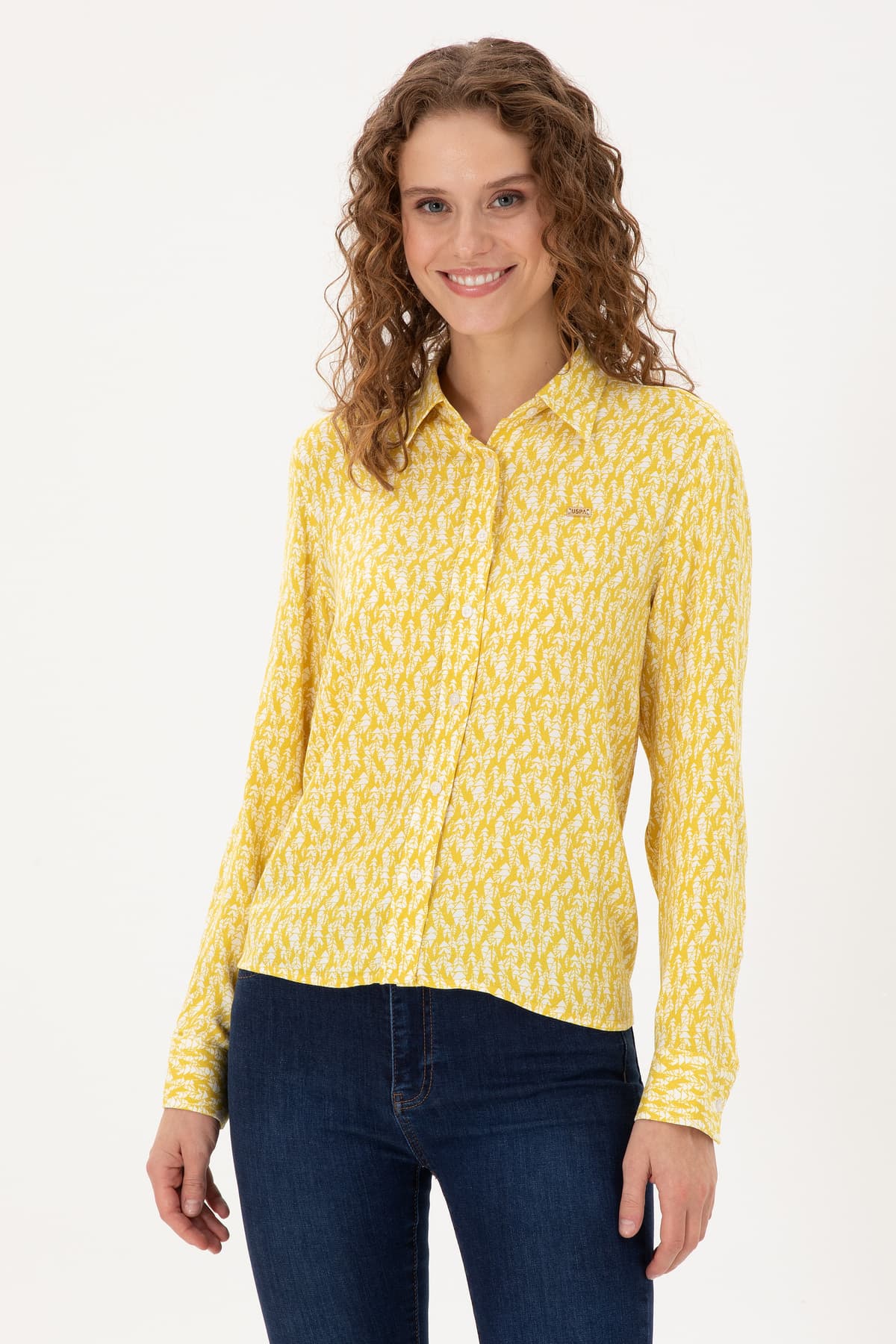 پیراهن زنانه U.S. Polo Assn. زرد آستین بلند مدل 50291102-VR094 پیراهن زنانه U.S. Polo Assn. زرد آستین بلند مدل 50291102-VR094