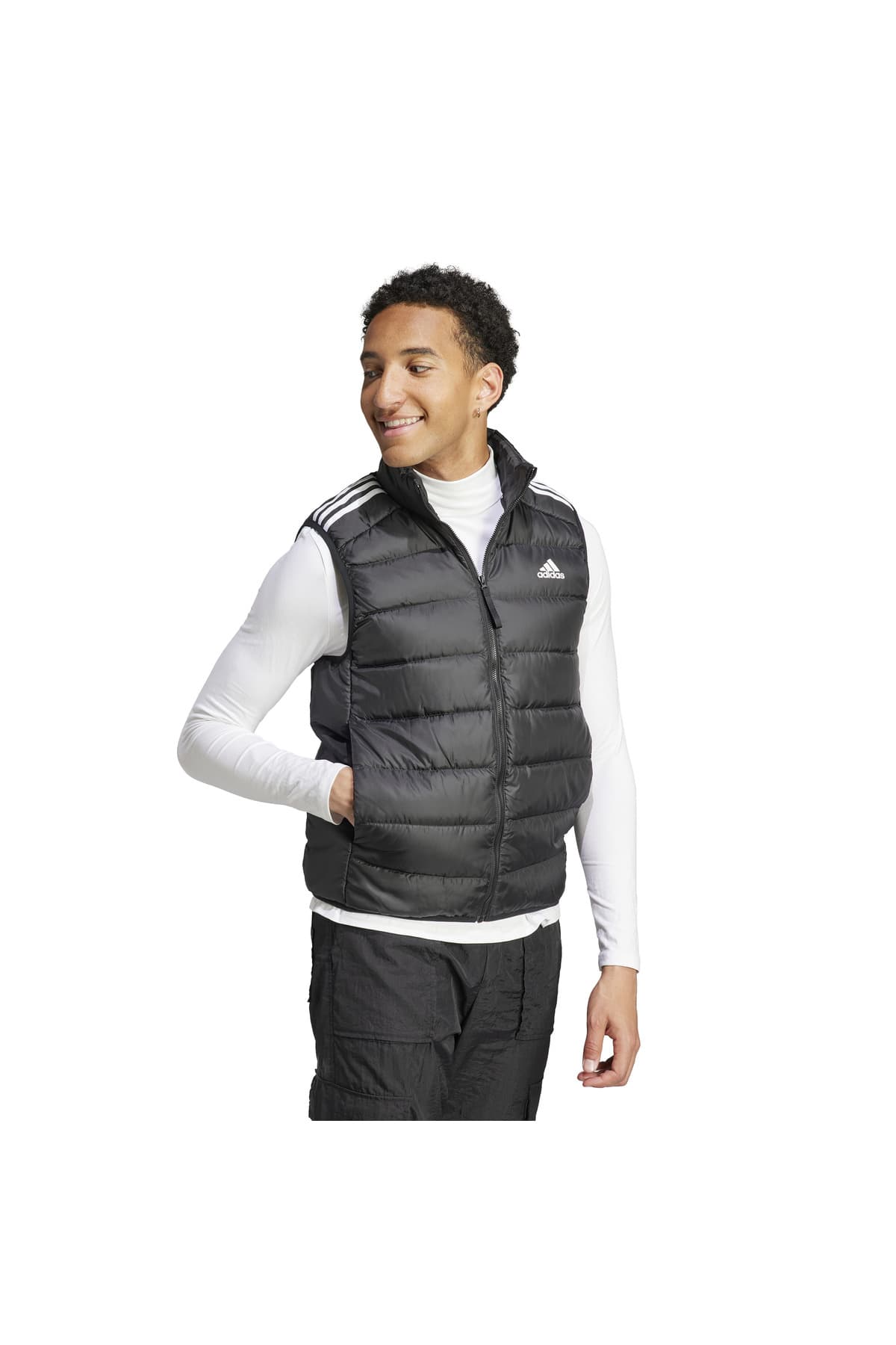 جلیقه مردانه adidas Essentials 3-Stripes Light Down مشکی مدل HZ5728 جلیقه مردانه adidas Essentials 3-Stripes Light Down مشکی مدل HZ5728