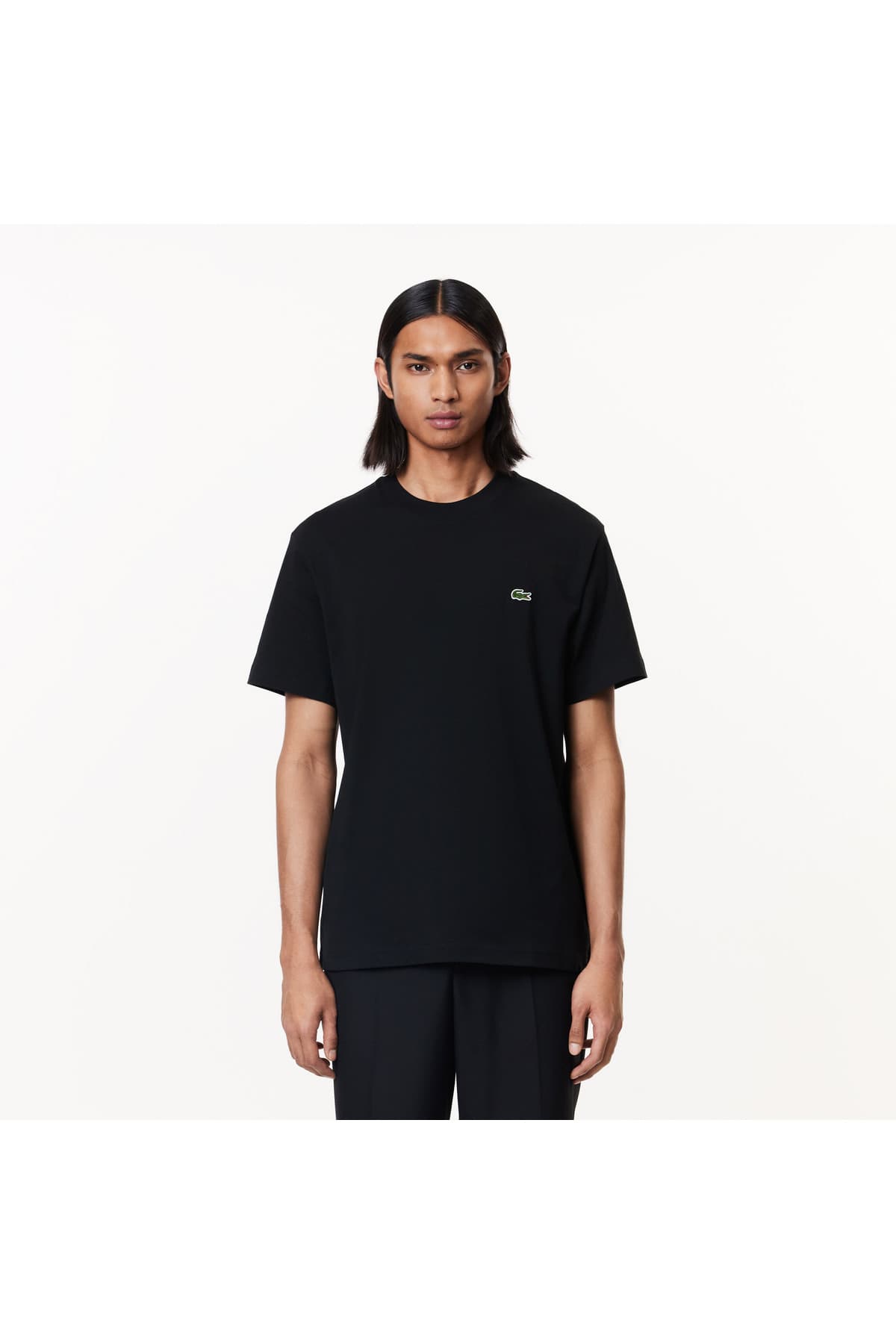 تیشرت مردانه Lacoste یقه گرد فیت کلاسیک مشکی تیشرت مردانه Lacoste یقه گرد فیت کلاسیک مشکی