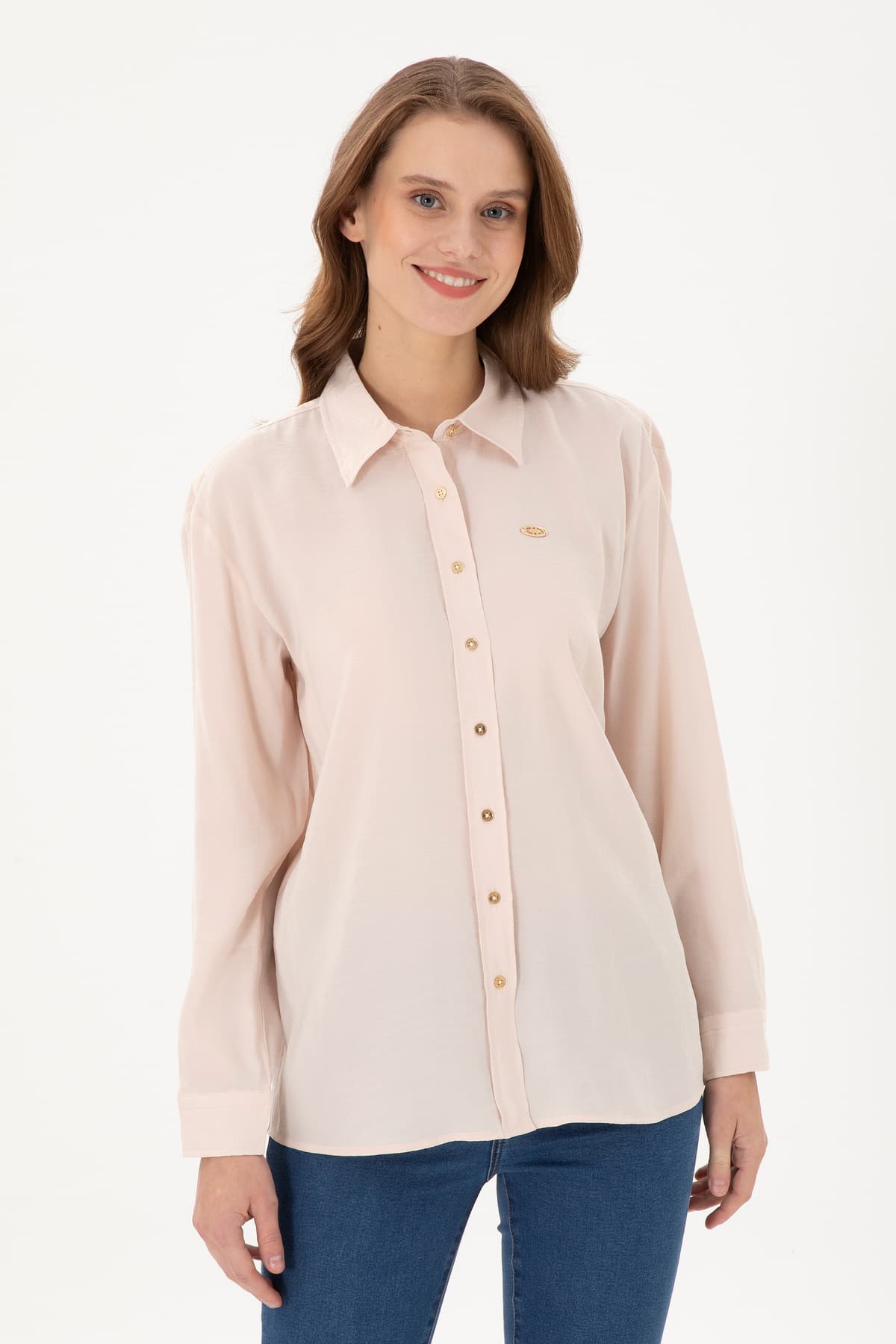پیراهن زنانه U.S. Polo Assn. آستین بلند رنگ سنگی مدل 50289849-VR049 پیراهن زنانه U.S. Polo Assn. آستین بلند رنگ سنگی مدل 50289849-VR049